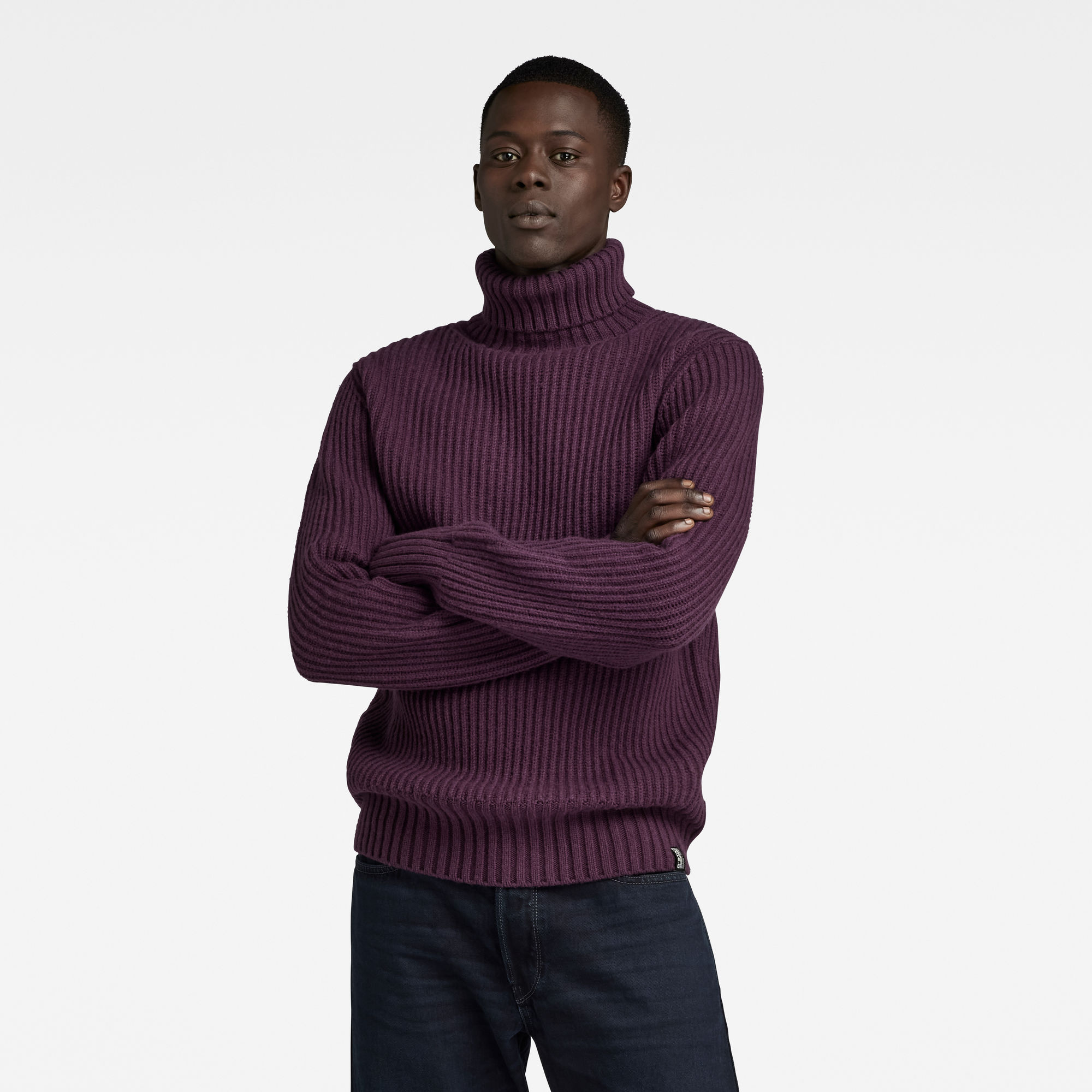 

Essential Turtle Knitted Sweater - Purple - Men