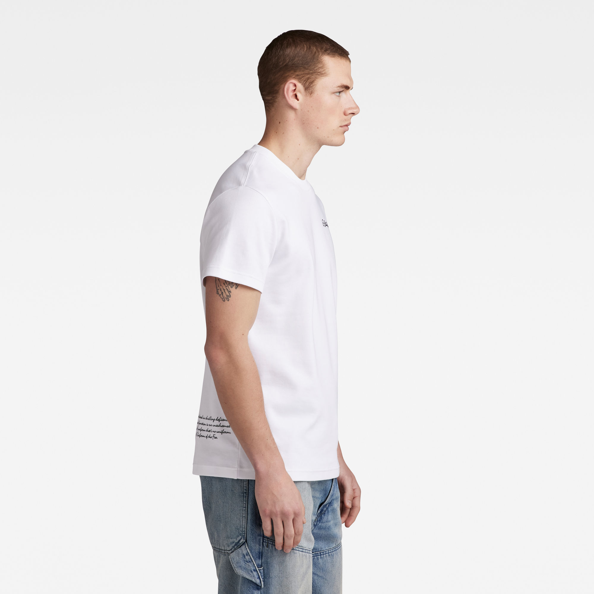 G-Star RAW Multi Graphic T-Shirt Wit Heren