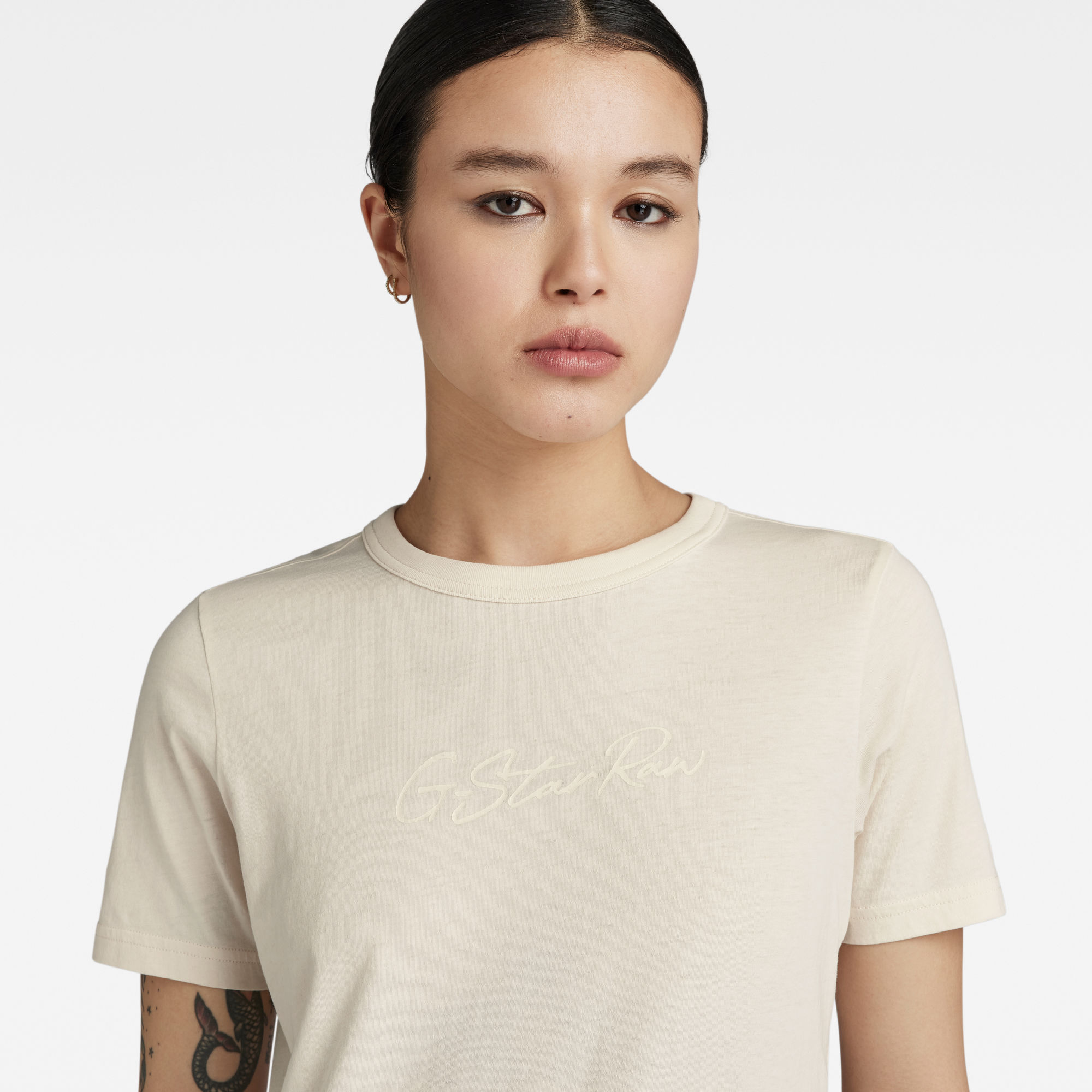 G-Star RAW Autograph Slim Top Beige Dames
