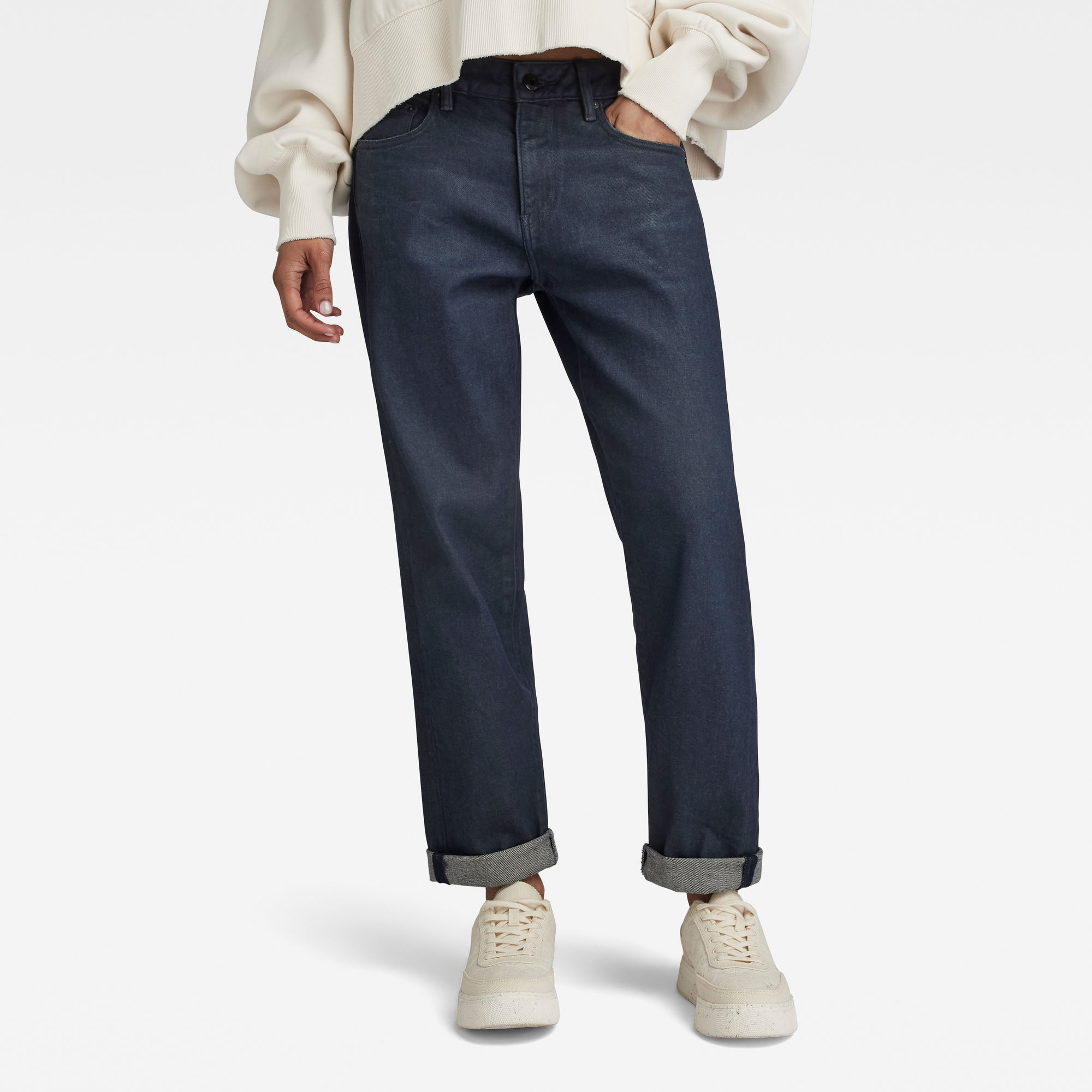 

Kate Boyfriend Jeans - Donkerblauw - Dames