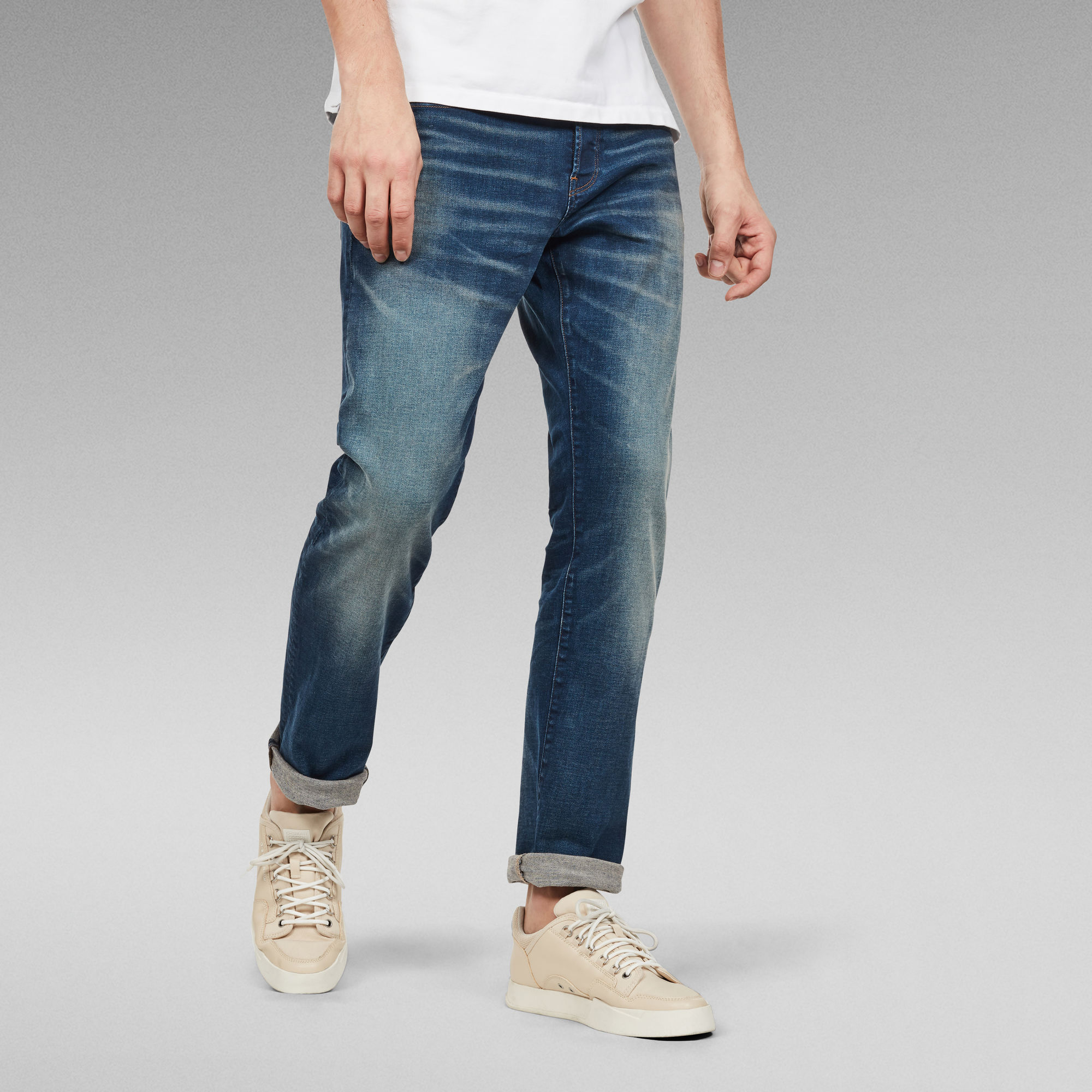 

3301 Regular Straight Jeans - Medium blue - Men