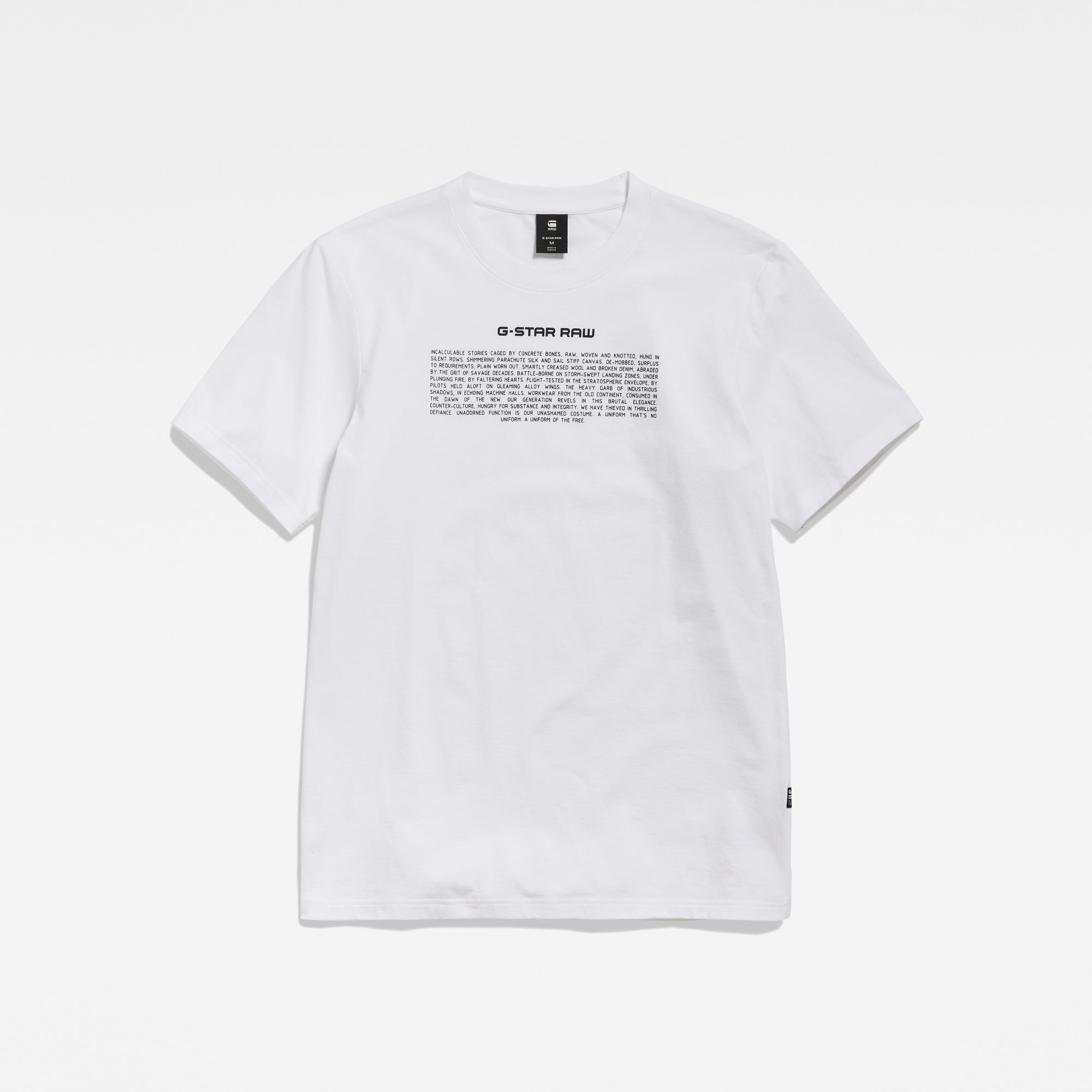 G-Star RAW Poem Slim T-Shirt Wit Heren