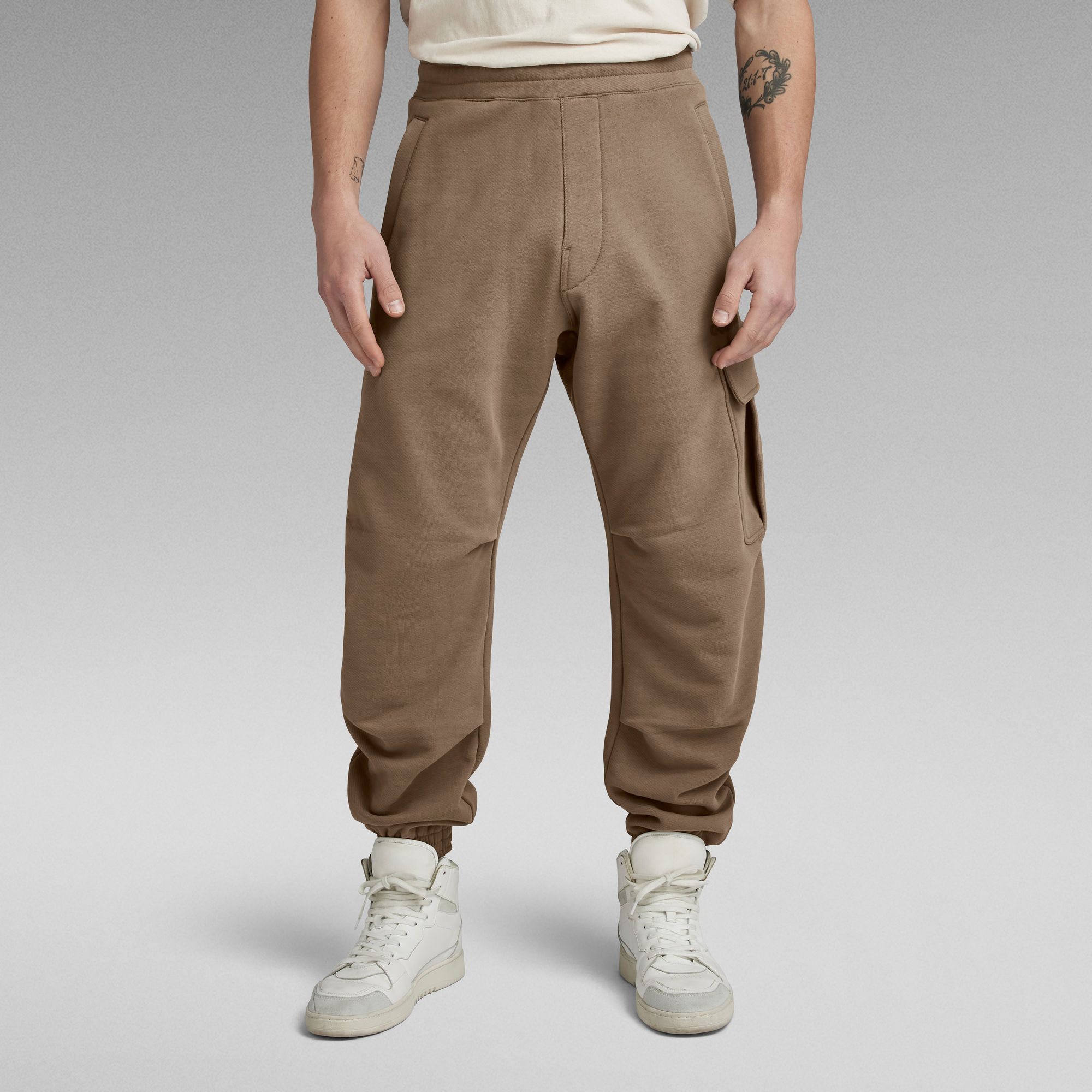 

3D Utility Sweat Pants - Brown - Men