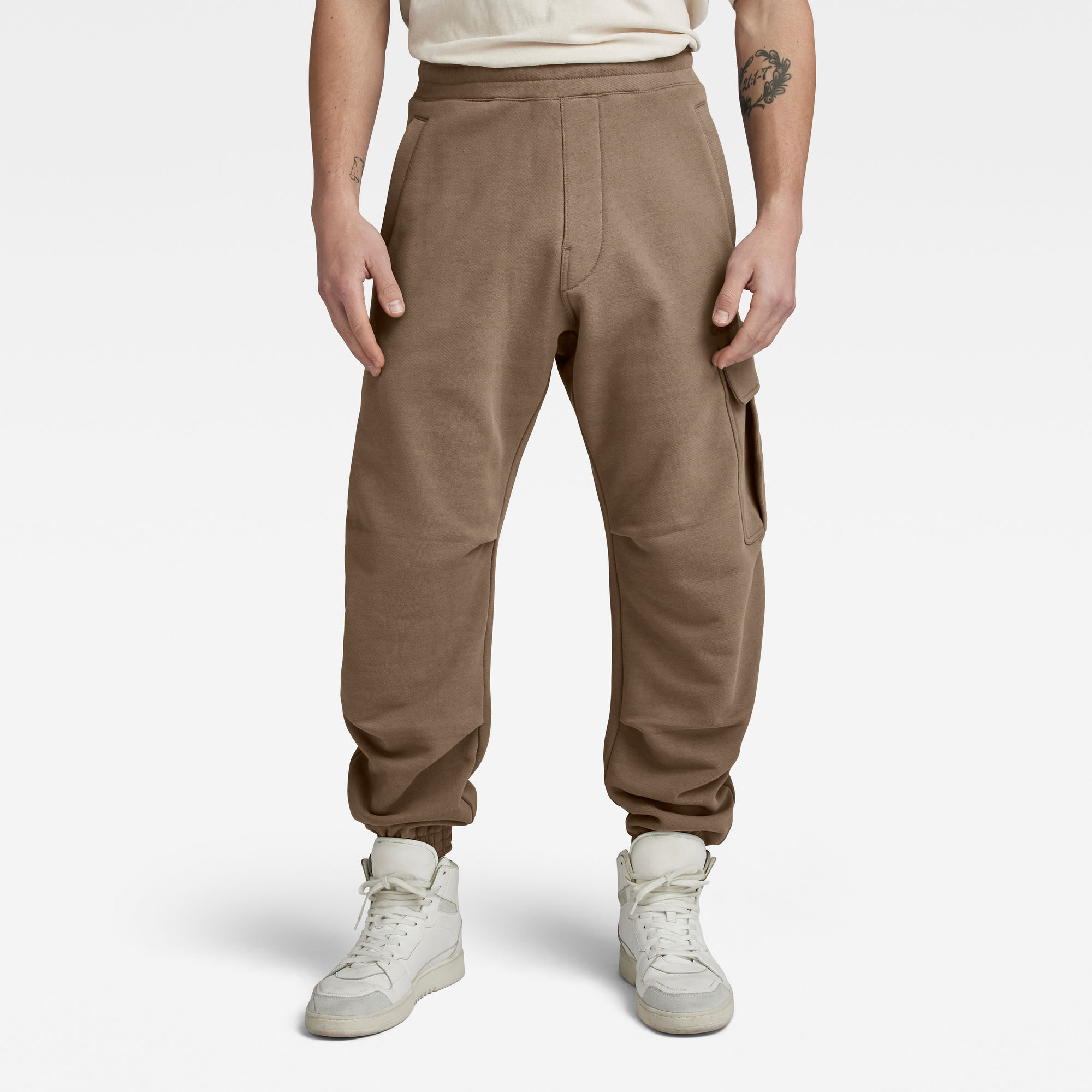 

3D Utility Sweat Pants - Brown - Men