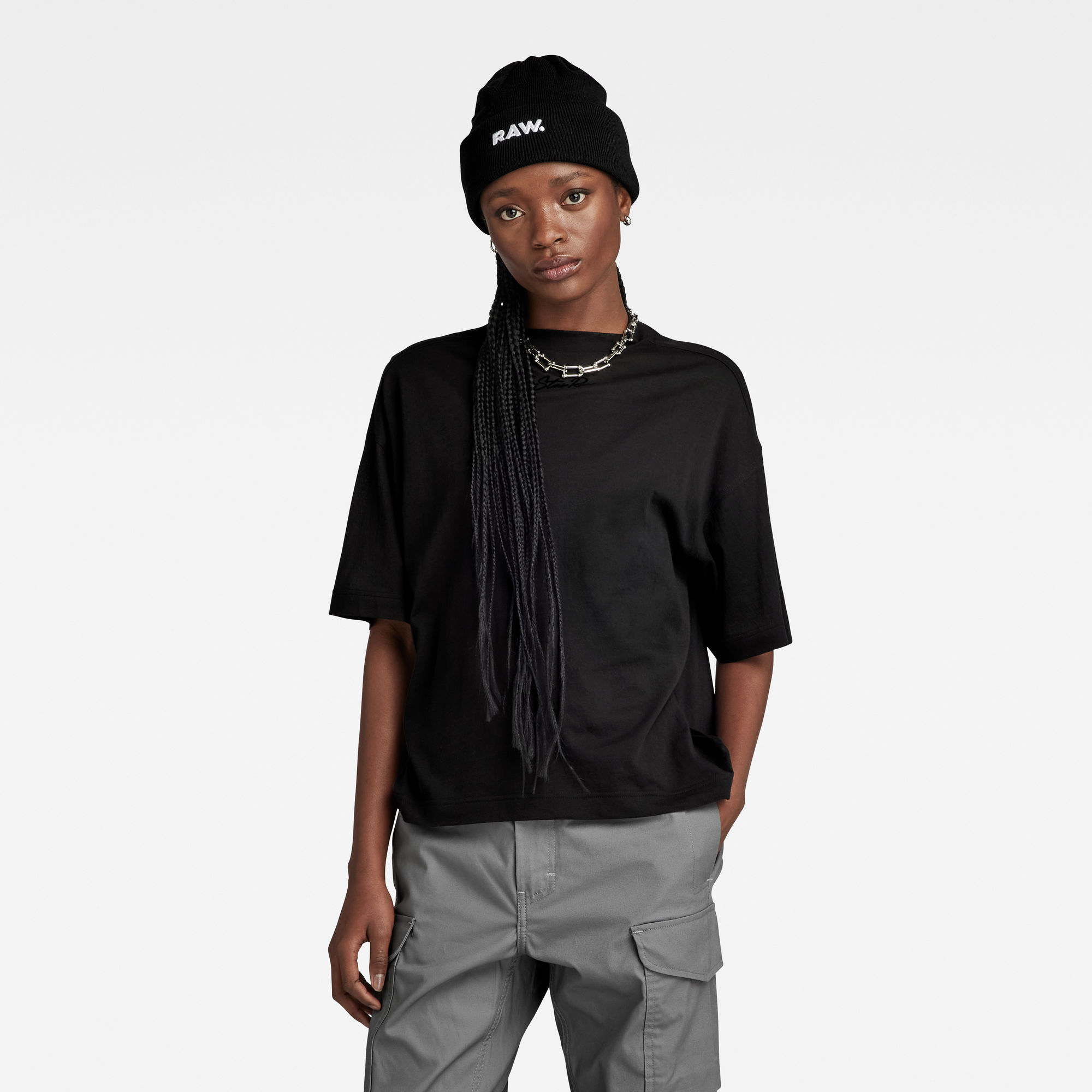 G-Star RAW Graphic Loose Top Zwart Dames