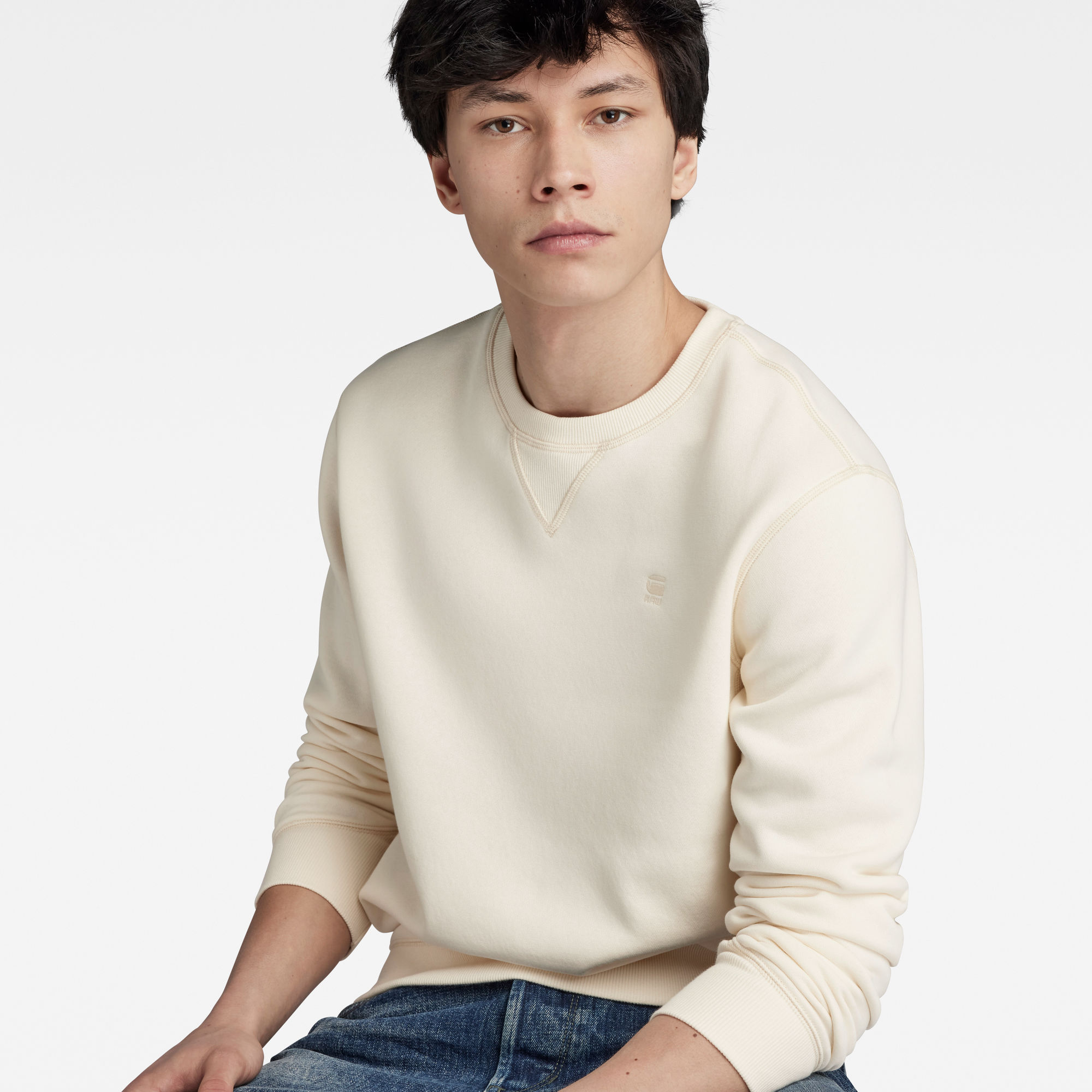 G-Star RAW Premium Core Sweater Beige Heren