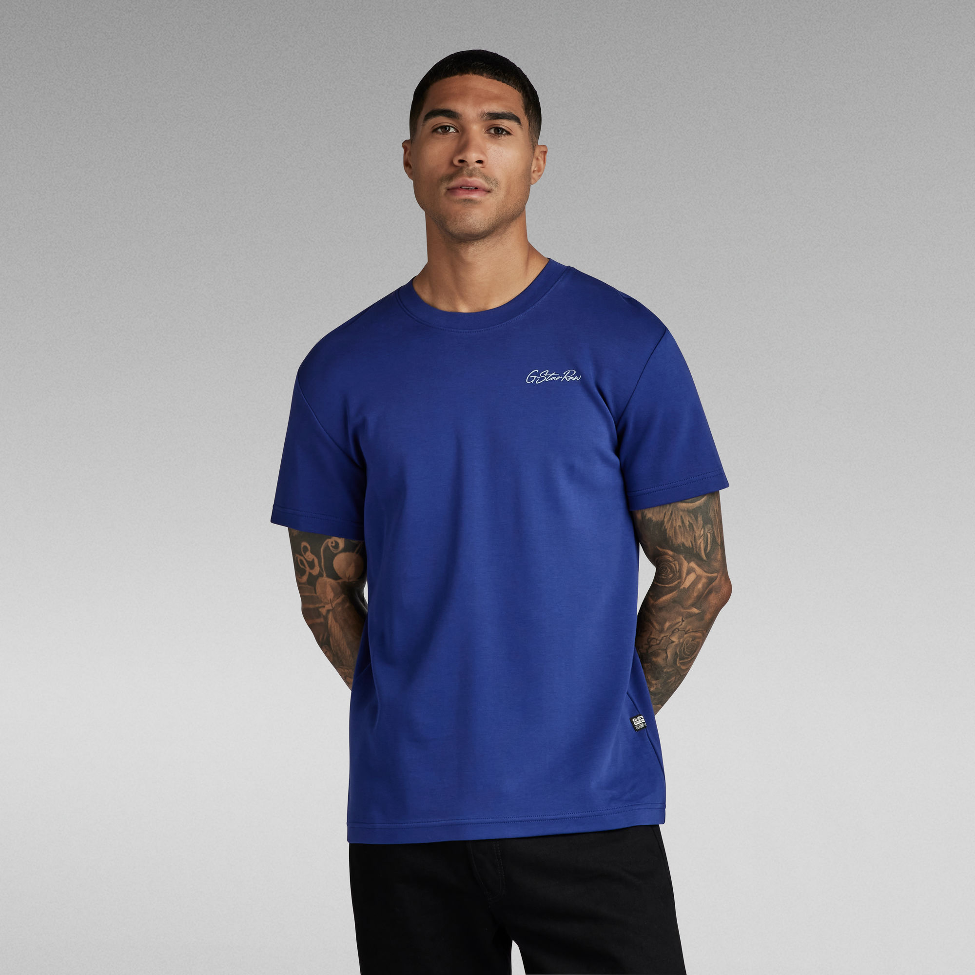 G-Star RAW Multi Graphic T-Shirt Midden blauw Heren