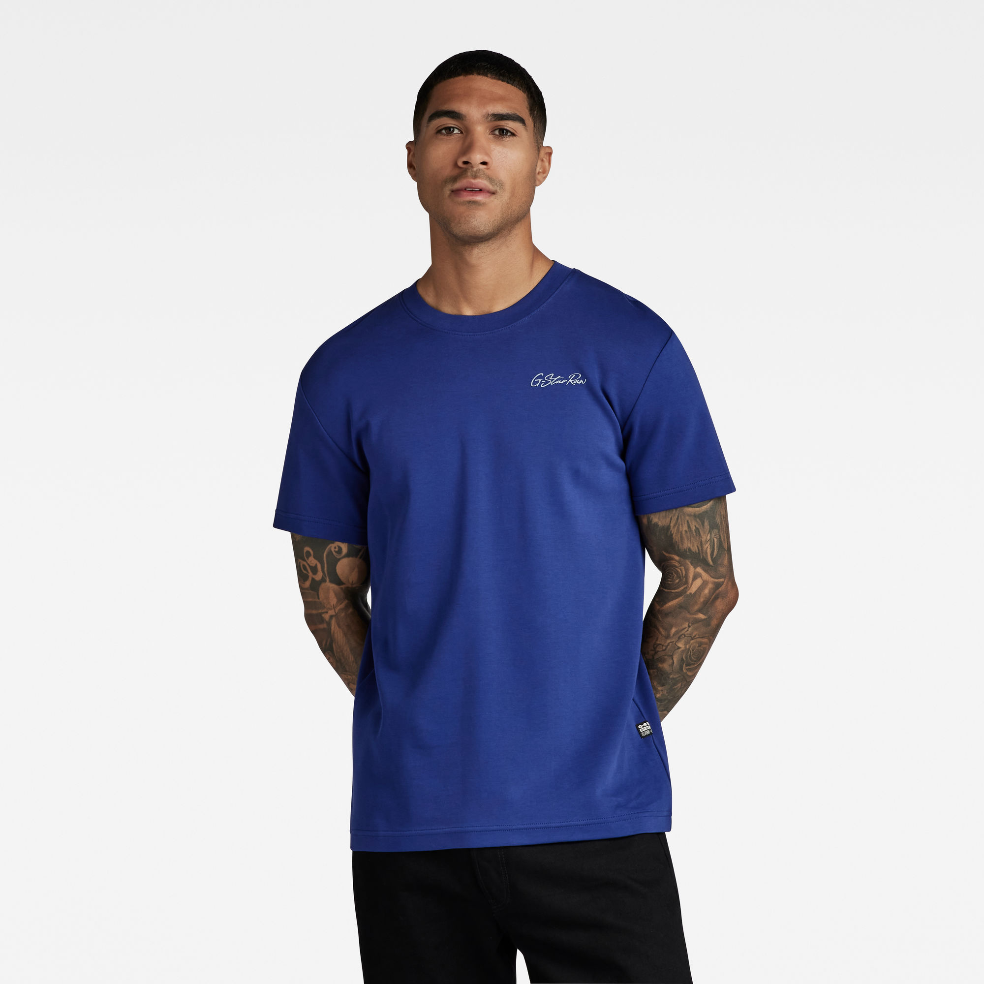 G-Star RAW Multi Graphic T-Shirt Midden blauw Heren
