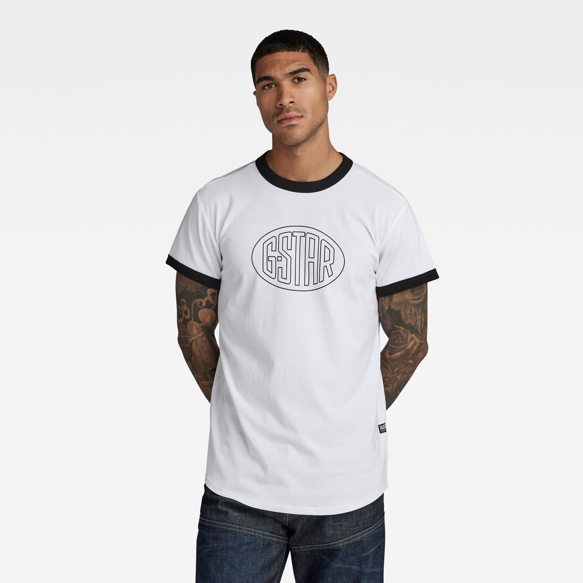 

Lash Graphic Ringer T-Shirt - Weiß - Herren