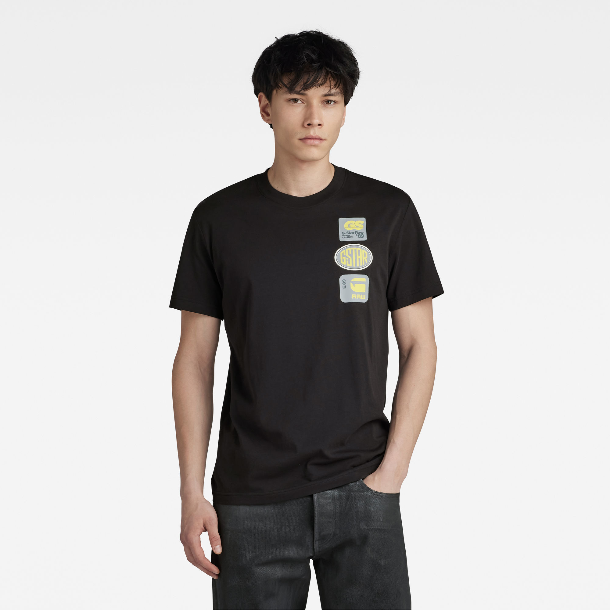 

Multi Badge T-Shirt - Black - Men