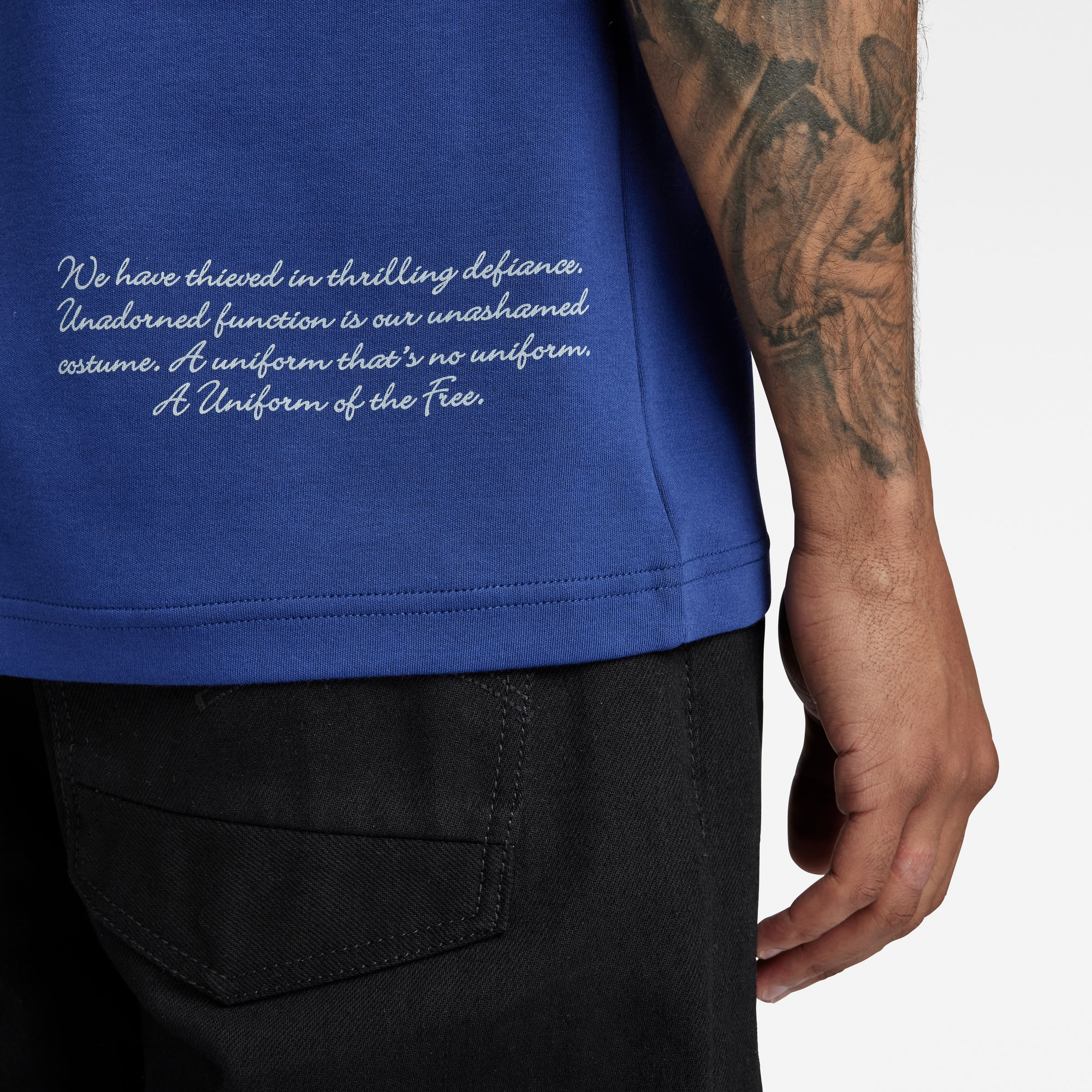 G-Star RAW Multi Graphic T-Shirt Midden blauw Heren