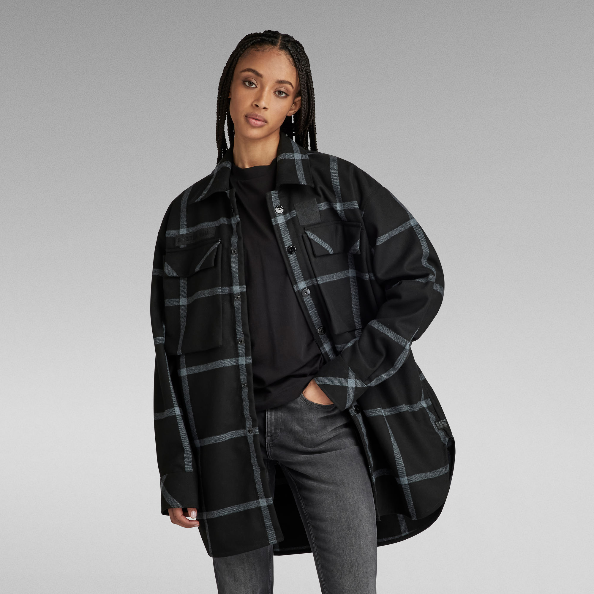 

Regular Boyfriend Overshirt - Multi color - Women