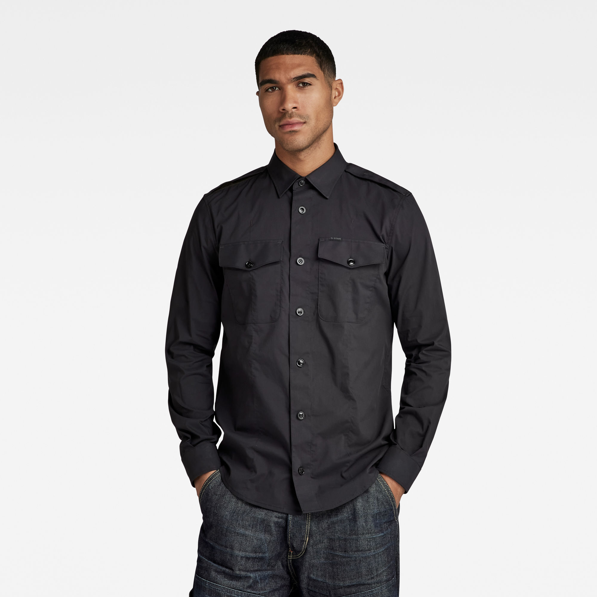 

Tux Marine Slim Shirt - Black - Men