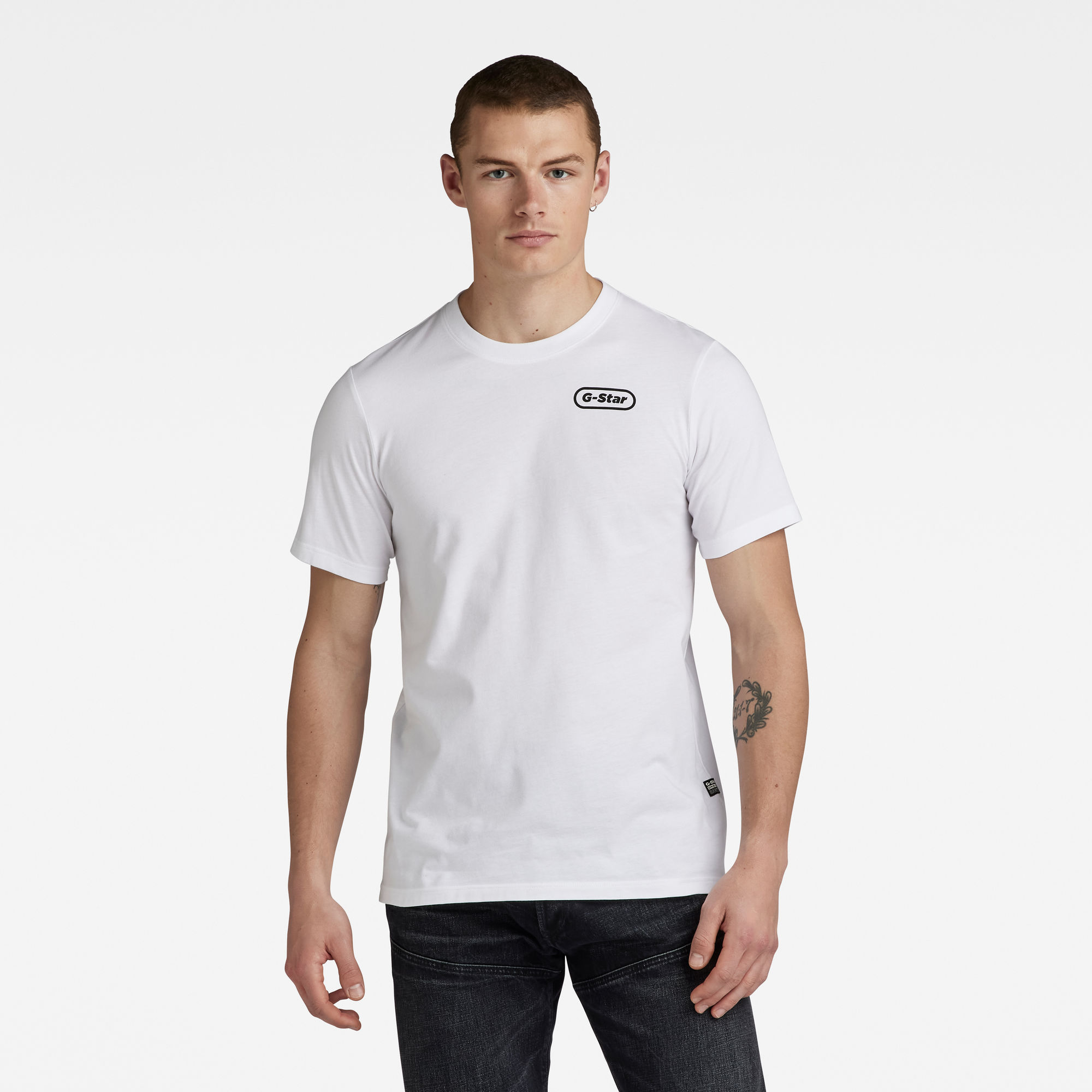 

Back Graphic Slim T-Shirt - White - Men