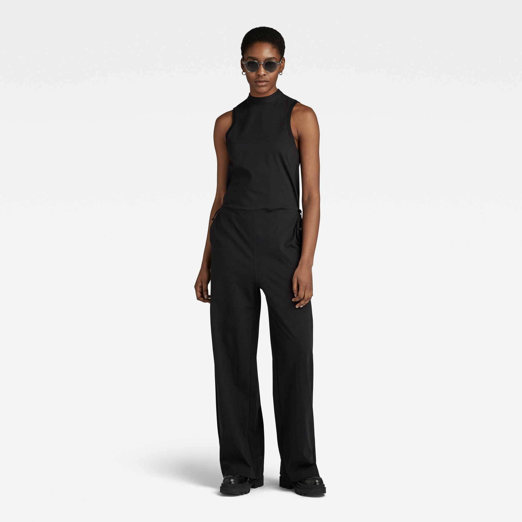 

Open Back Jumpsuit - Zwart - Dames