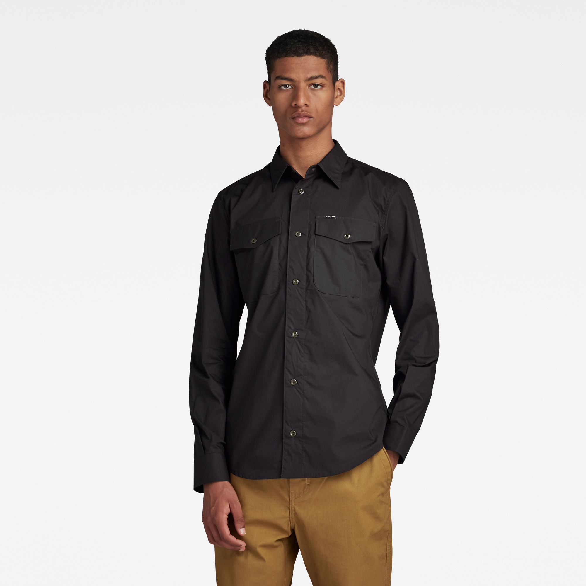 

Marine Slim Shirt - Black - Men