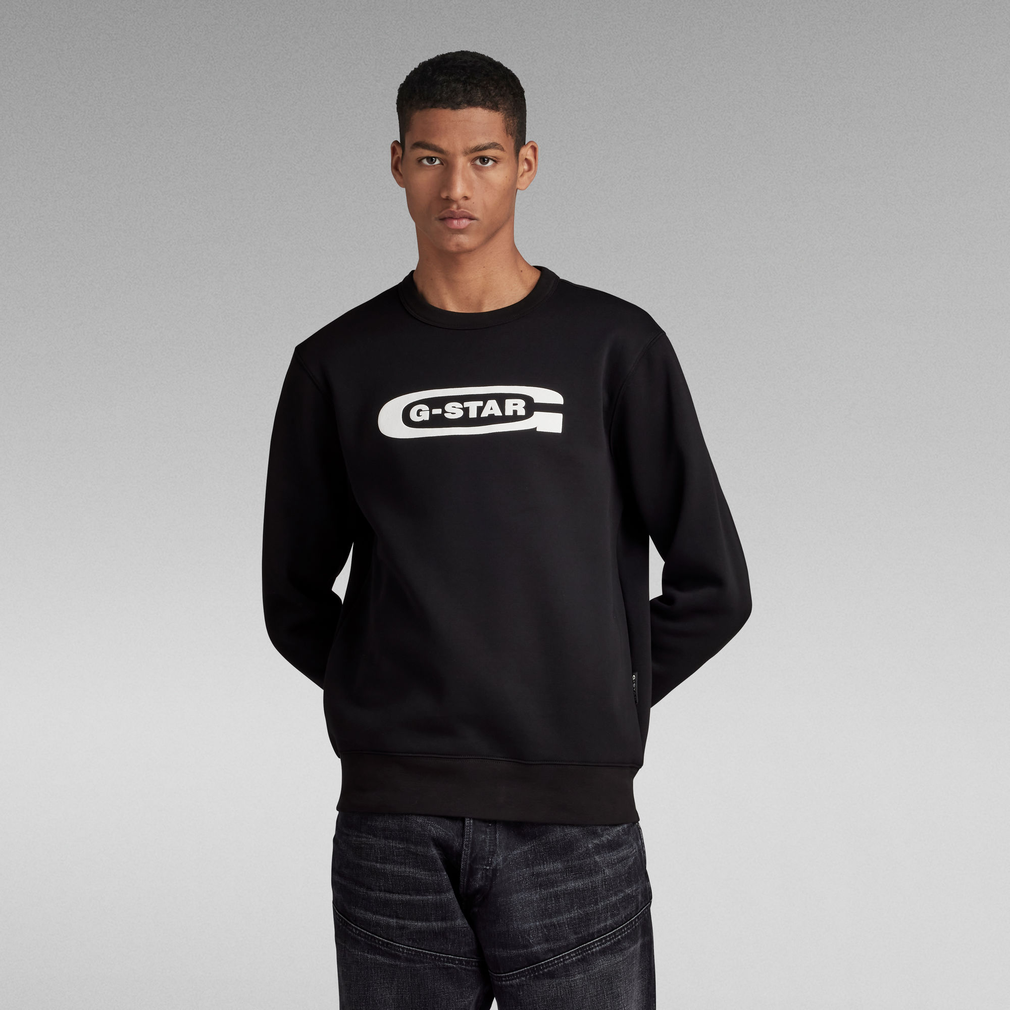 

Old School Logo Sweater - Black - Men