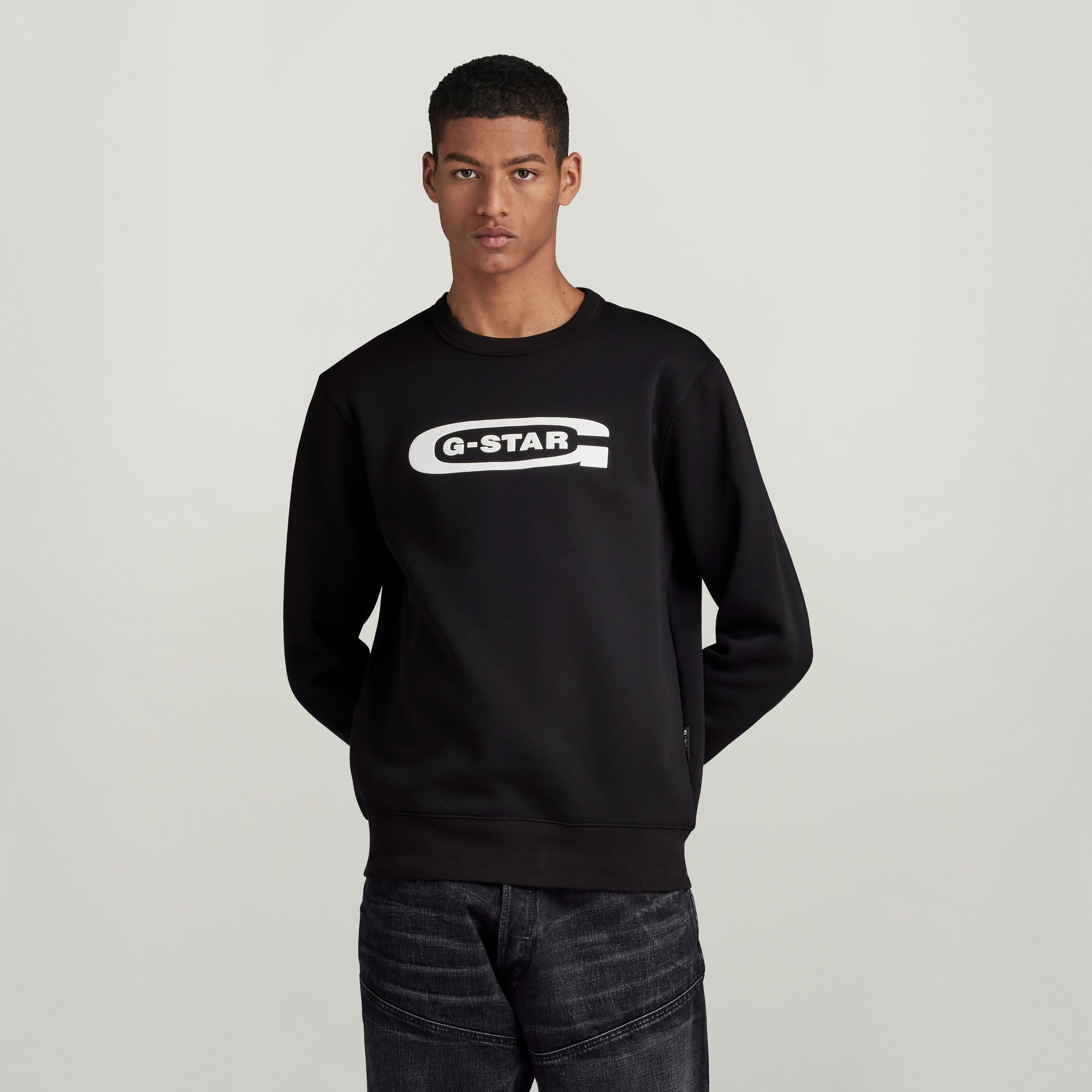 

Old School Logo Sweatshirt - Schwarz - Herren
