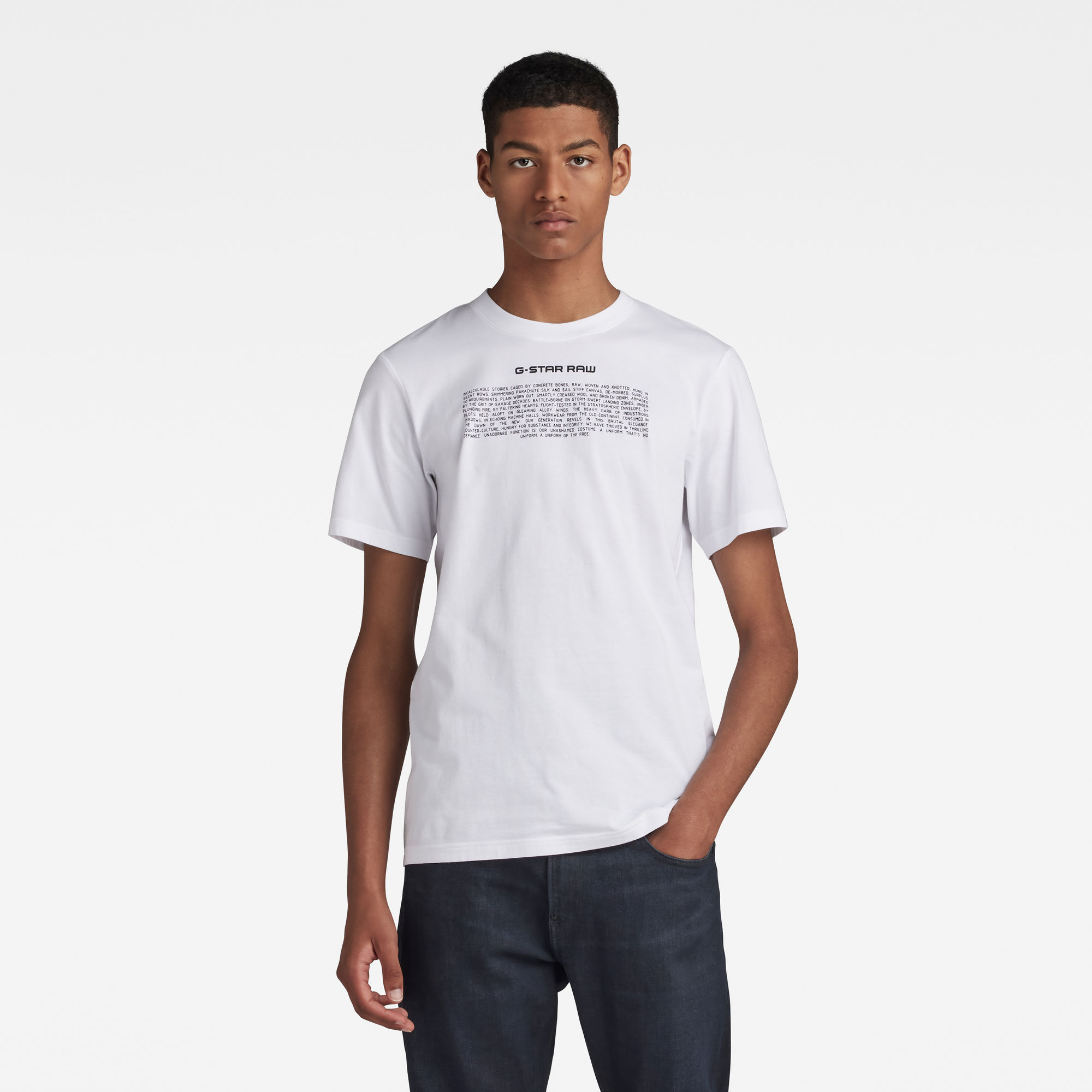 

Poem Slim T-Shirt - White - Men