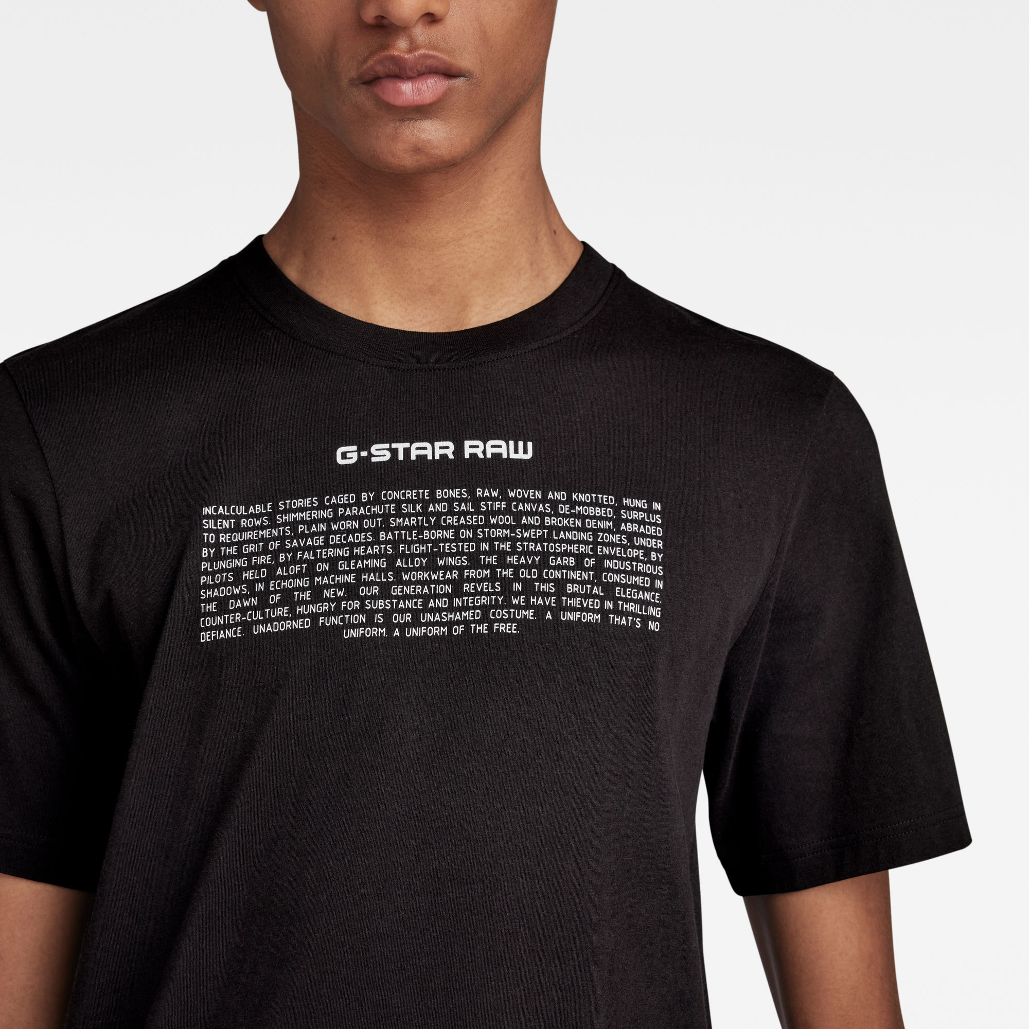 G-Star RAW Poem Slim T-Shirt Zwart Heren