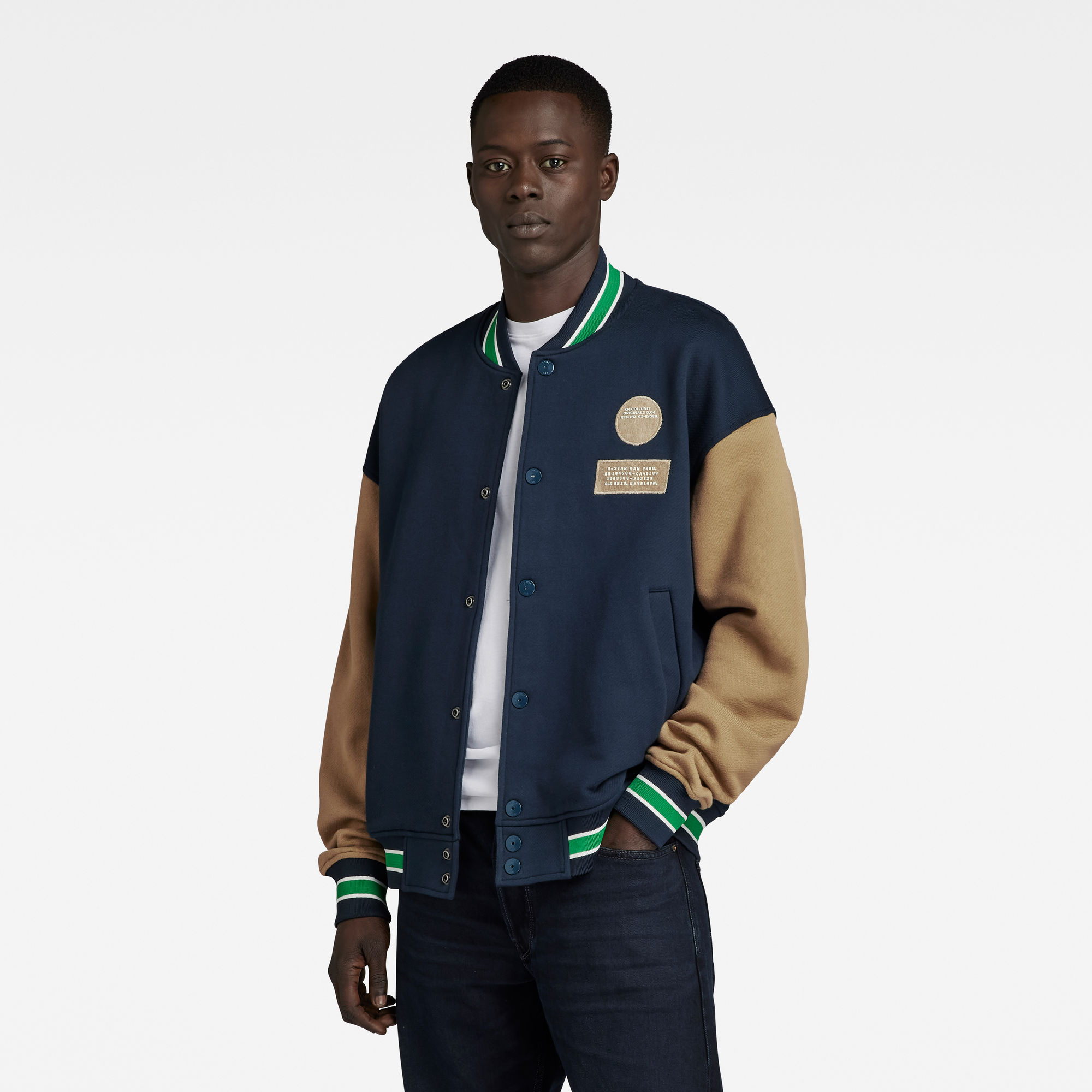

Sweater Bomber Loose - Meerkleurig - Heren