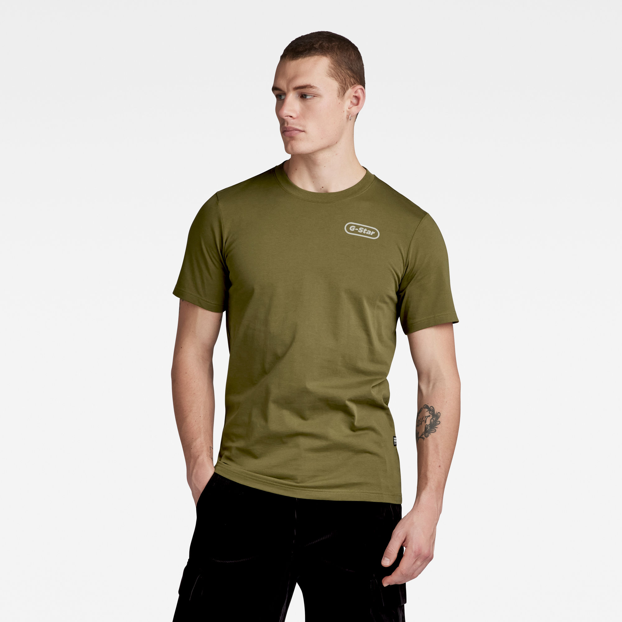 

Back Graphic Slim T-Shirt - Groen - Heren