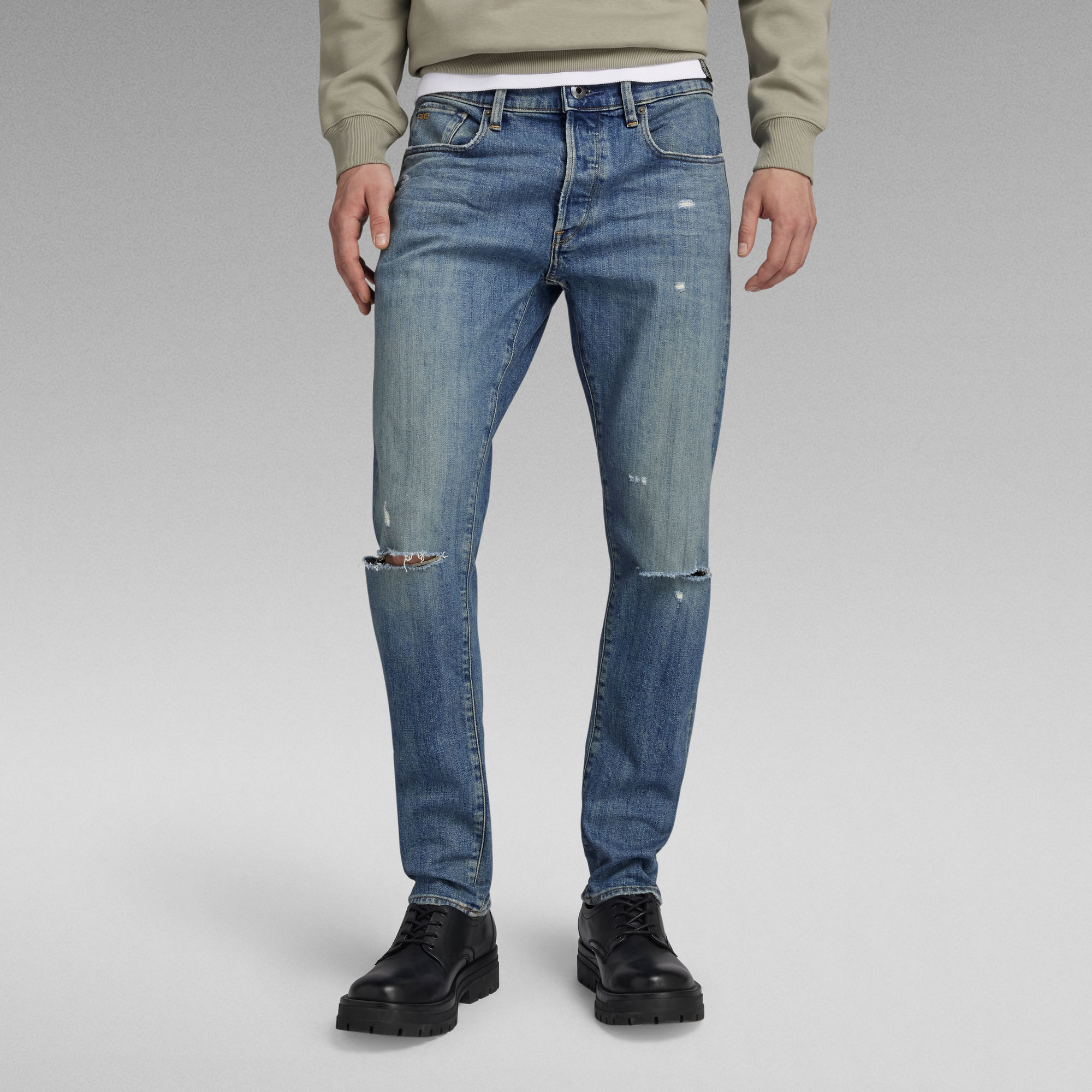 3301 Slim Jeans - Mittelblau - Herren