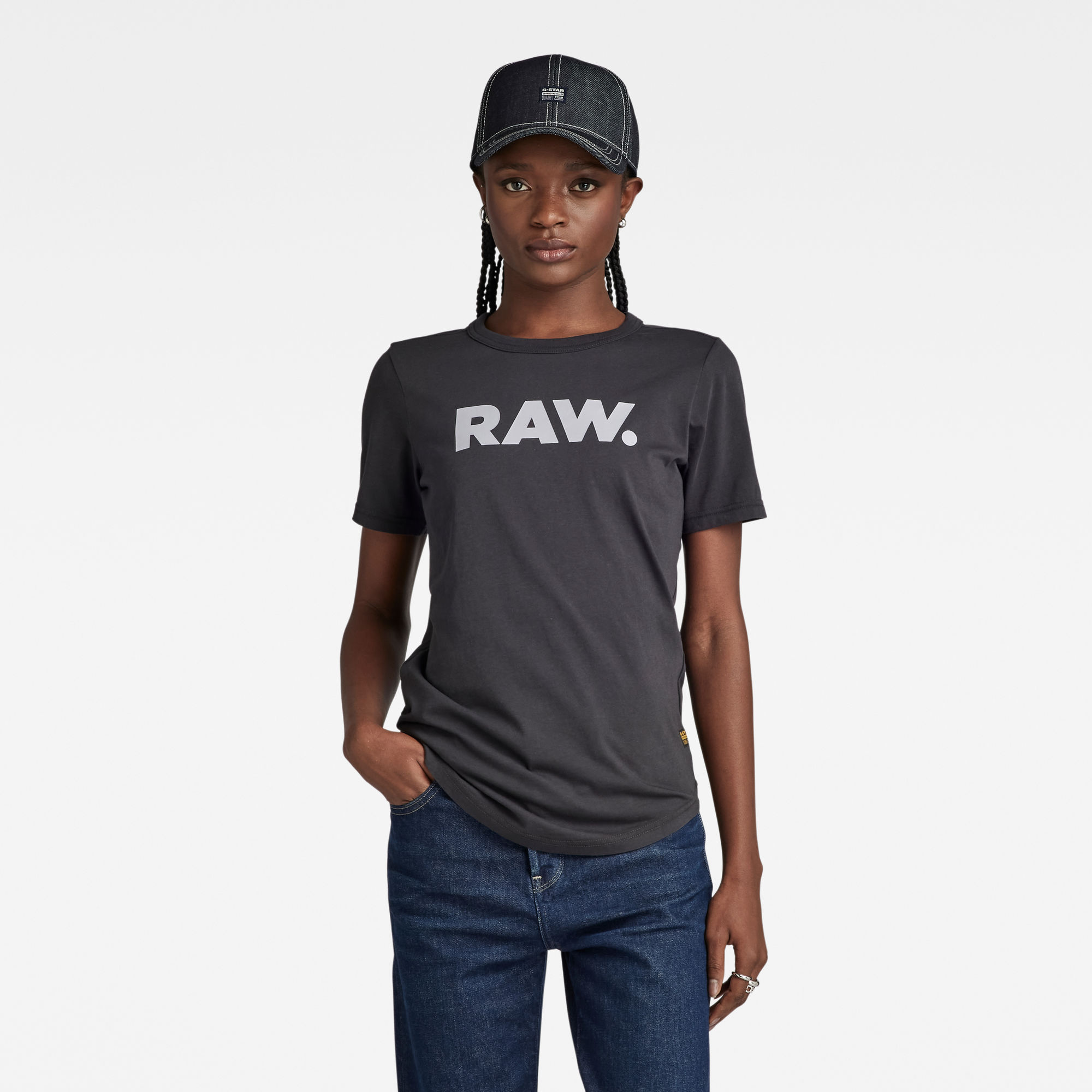 

RAW. Slim Top - Grau - Damen