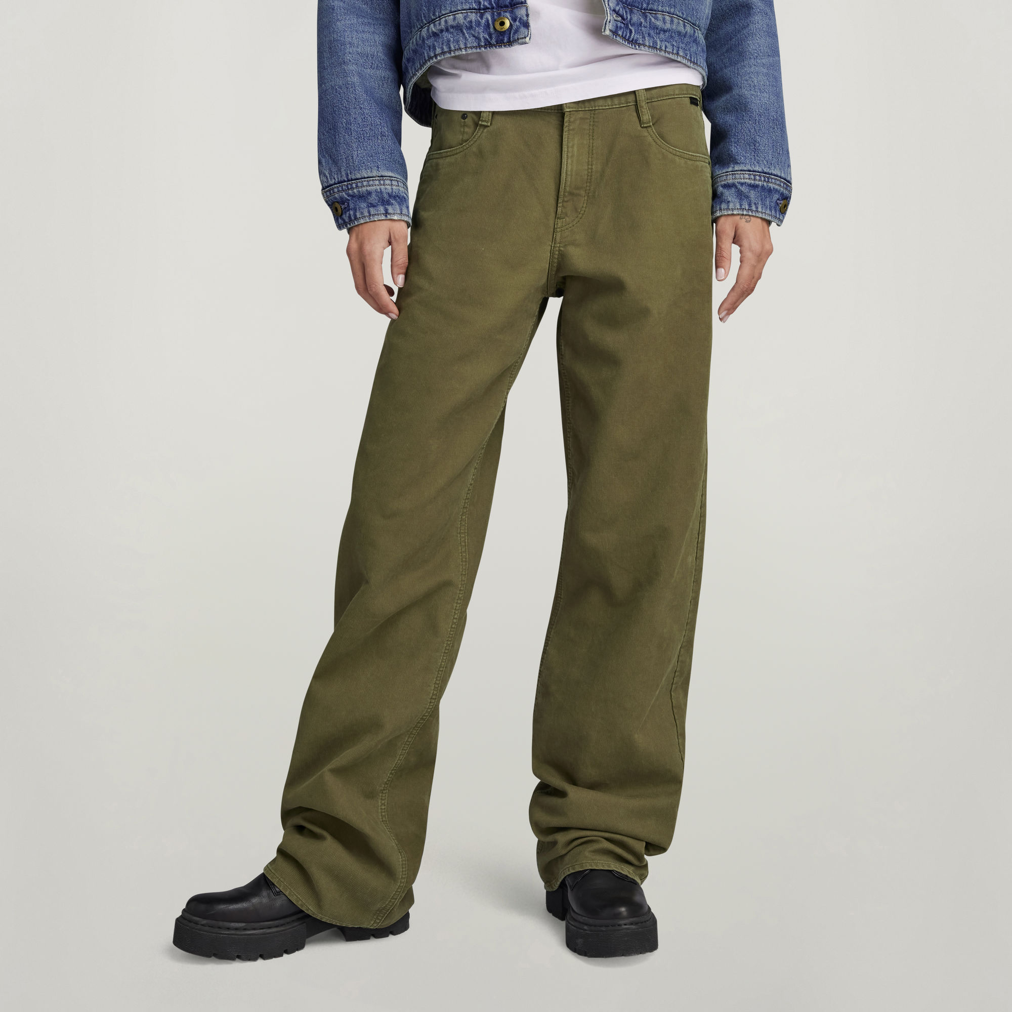 

Judee Low Waist Loose Pants - Green - Women