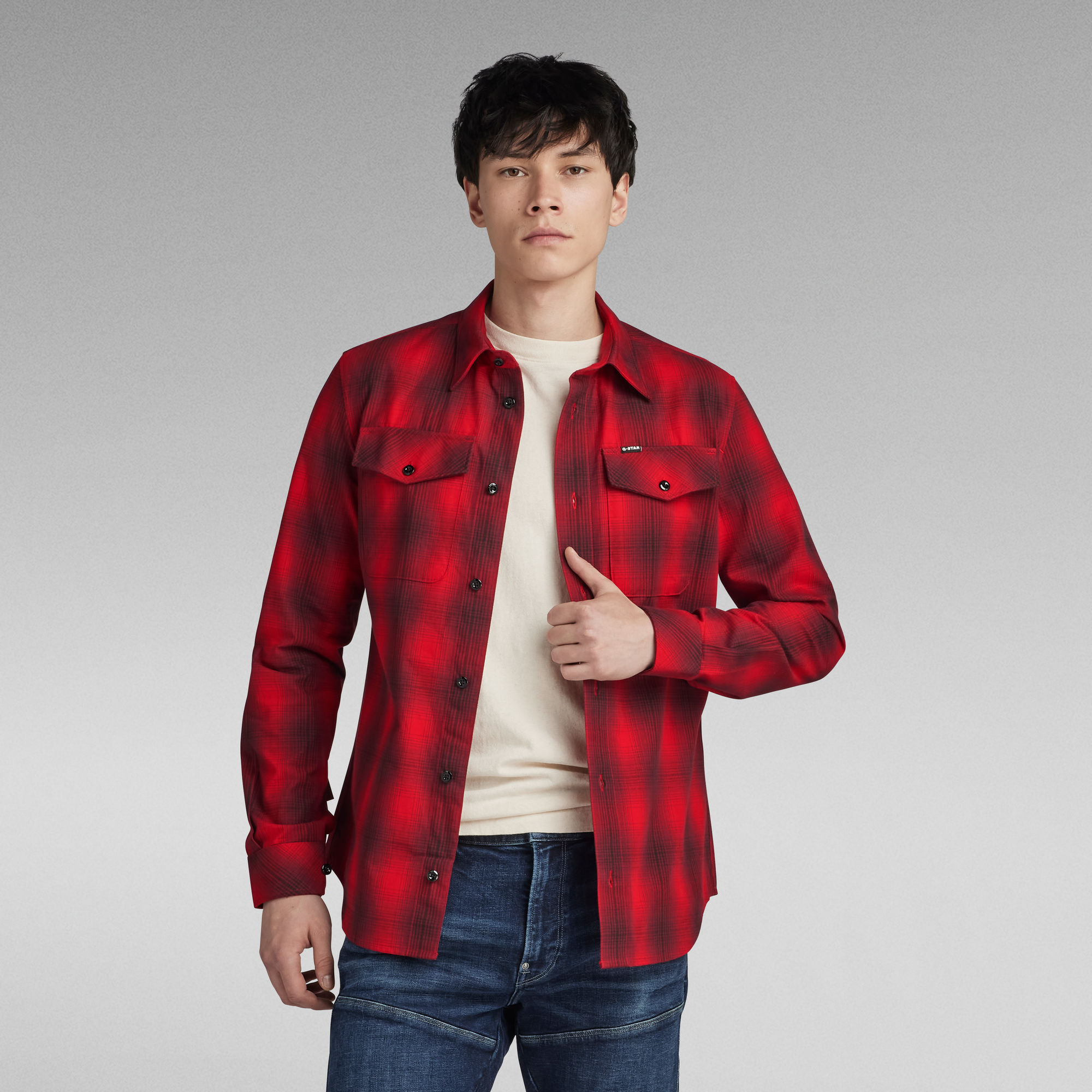

Marine Slim Shirt - Meerkleurig - Heren