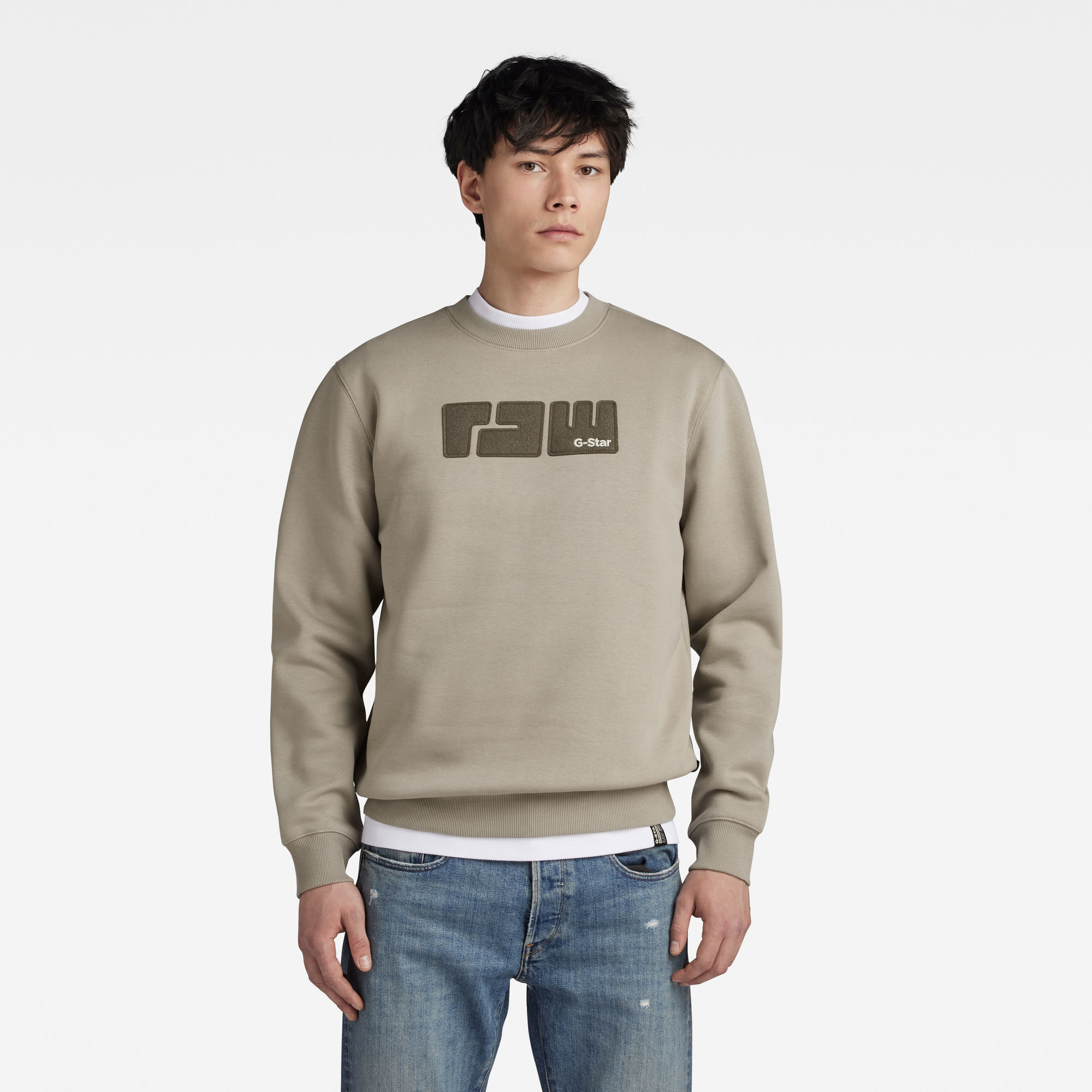 

RAW. Felt Sweater - Grey - Men