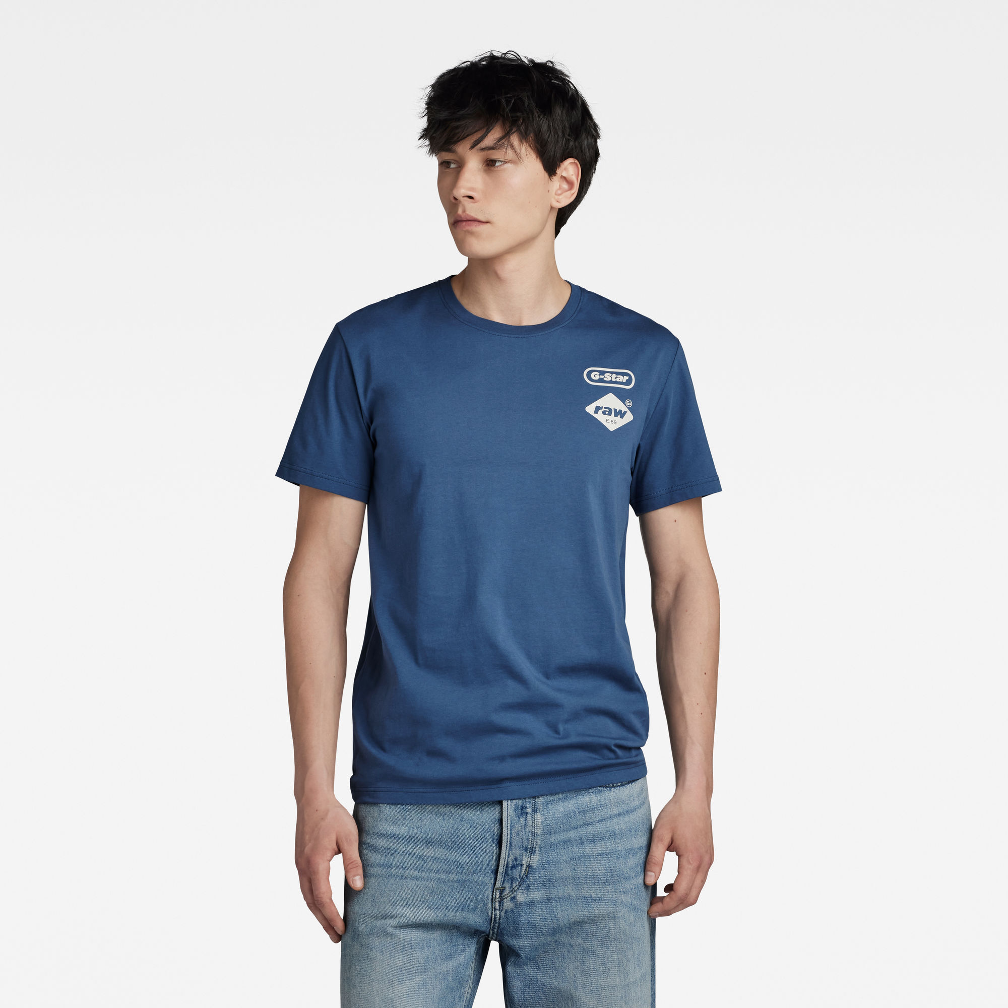 

Chest Graphic T-Shirt - Medium blue - Men