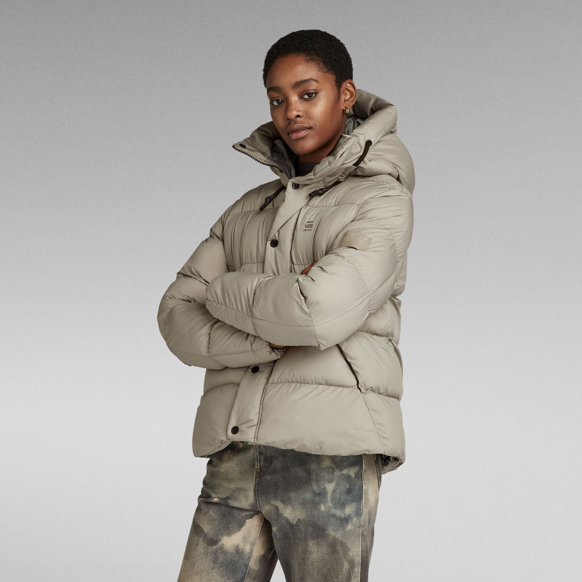 G-Star RAW Whistler Short Puffer Jack - Grijs - Dames