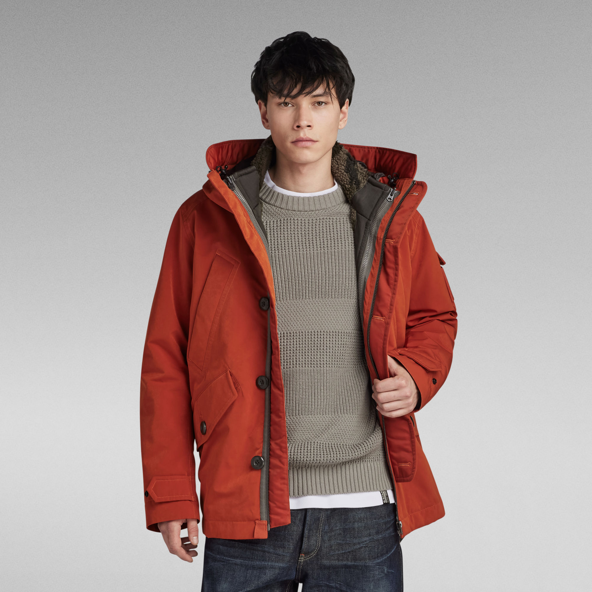 

2-In-1 Adaptable Vodan Jacket - Orange - Men