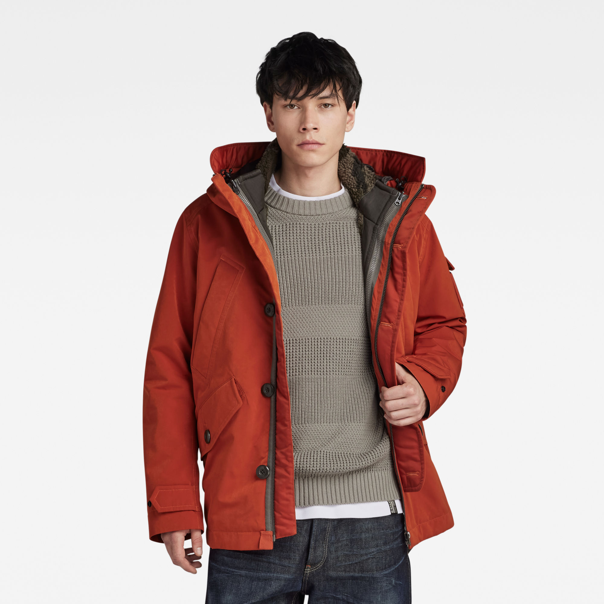 

2-In-1 Adaptable Vodan Jacket - Orange - Men