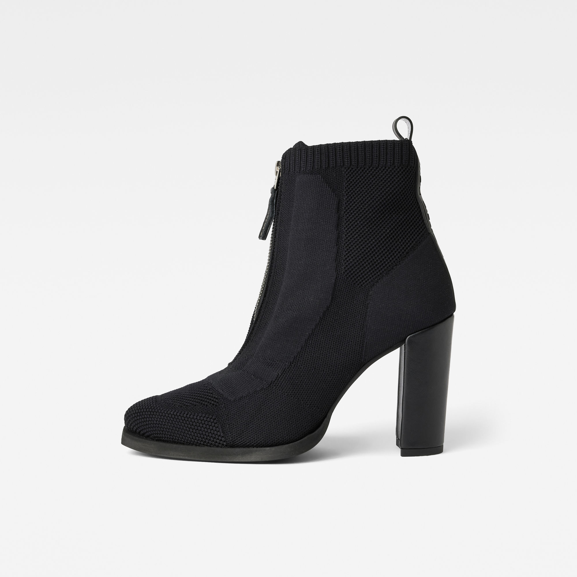 

Mysid Mid Knit Zip Boots - Black - Women