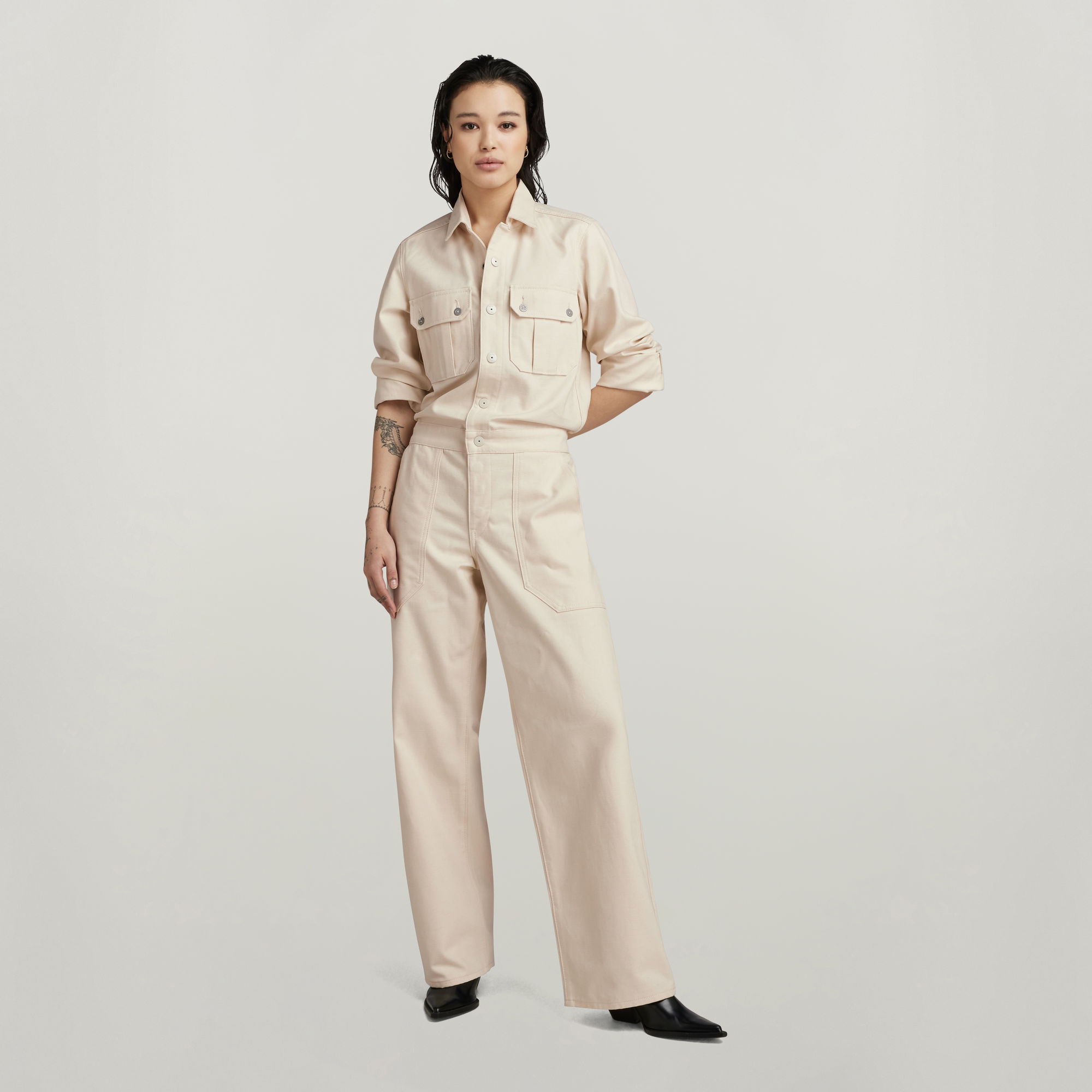 

Utility Overal - Beige - Dames