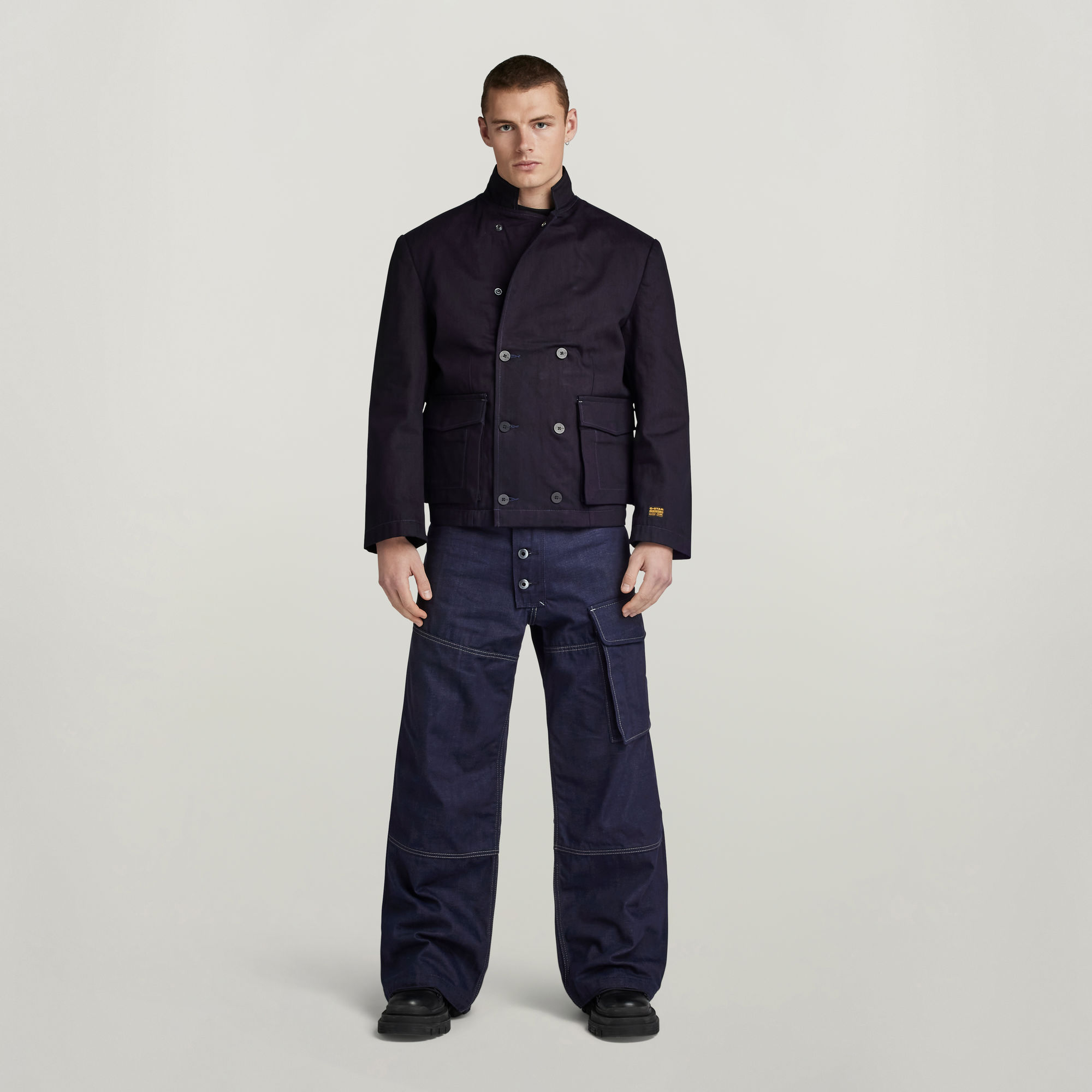 

GSRR Cropped Jacke - Dunkelblau - Herren