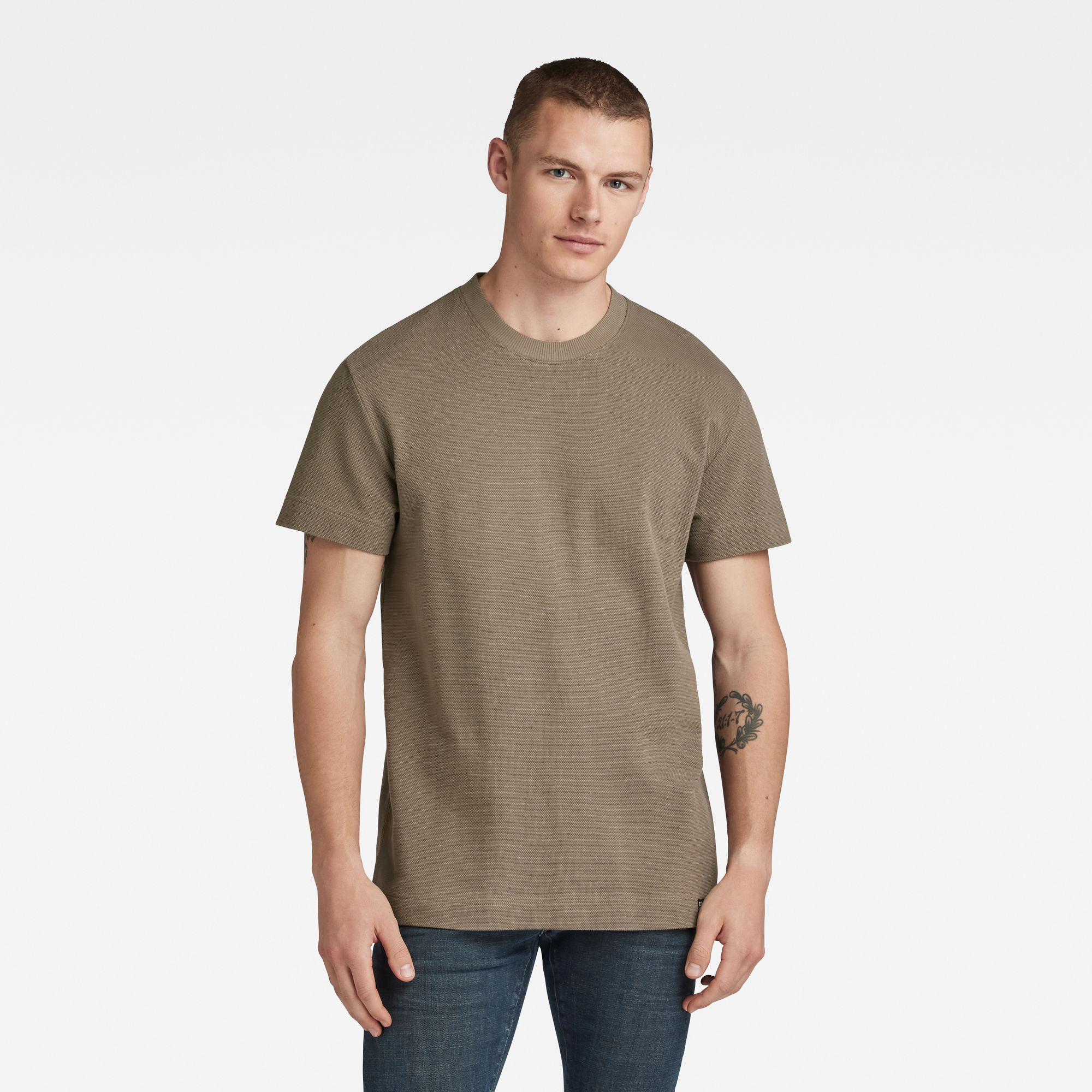 

Essential Pique T-Shirt - Bruin - Heren