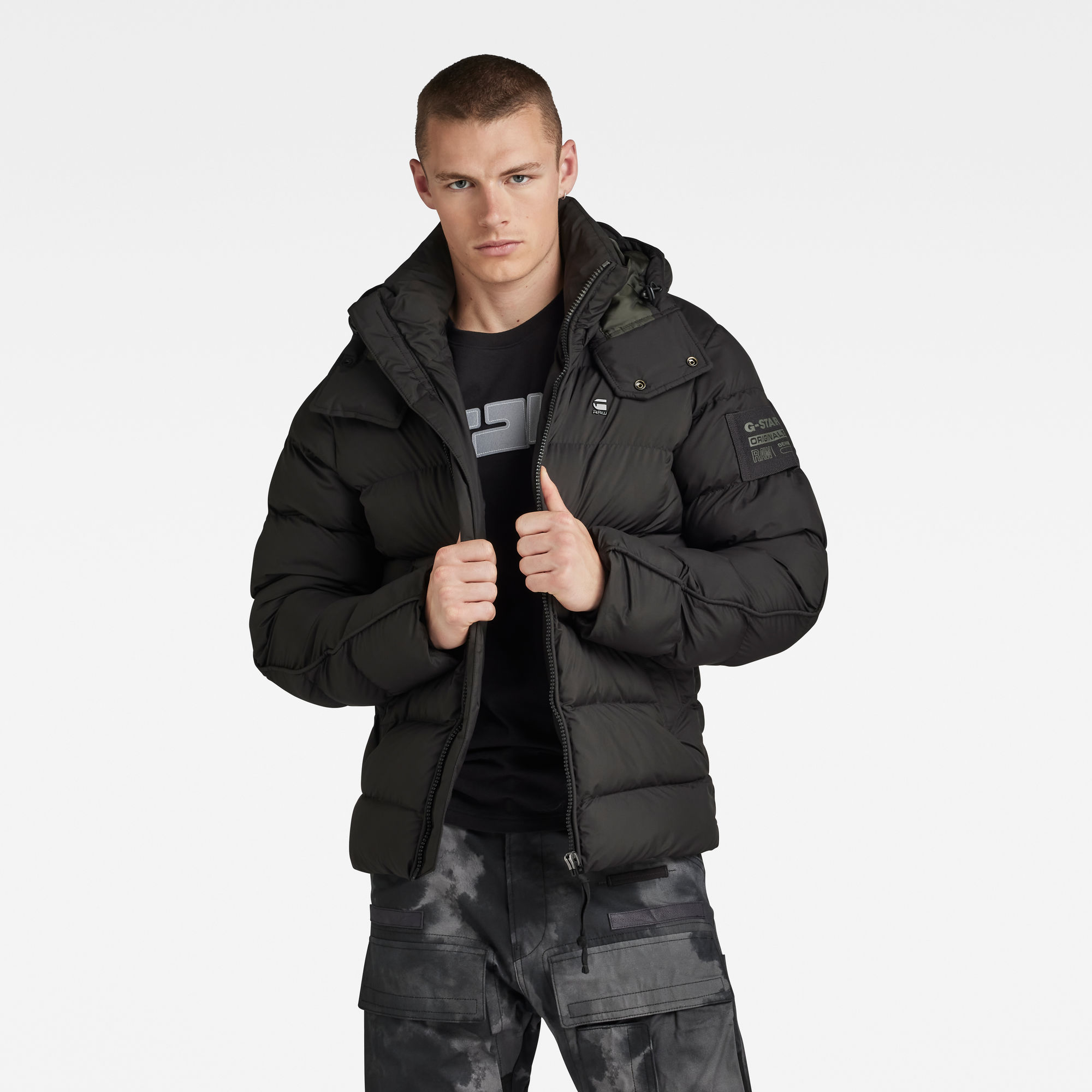 

G-Whistler Padded Hooded Jacket - Black - Men