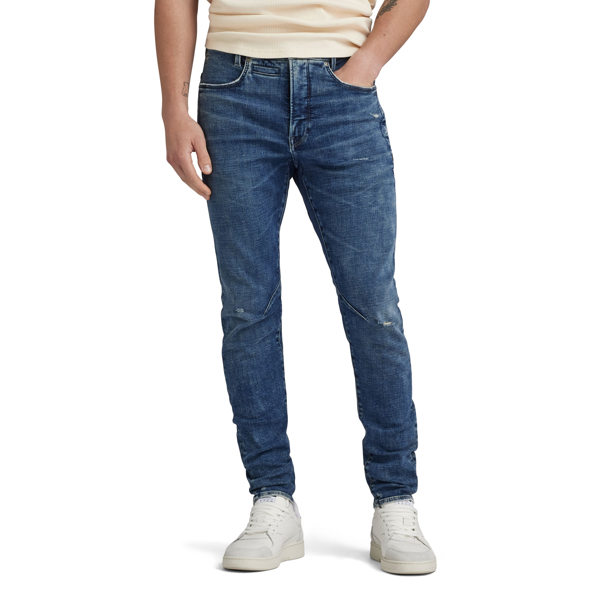 

D-Staq 3D Slim Jeans - Midden blauw - Heren