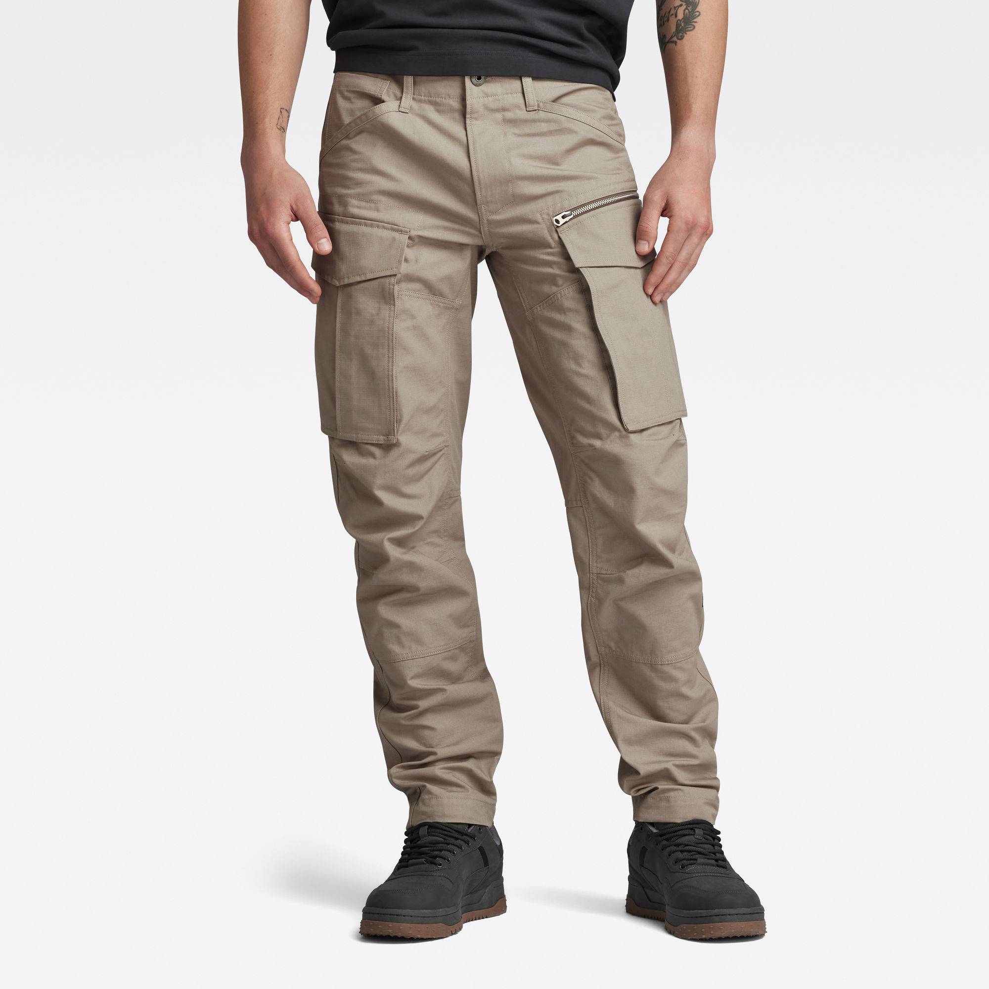 

Rovic Zip 3D Regular Tapered Broek - Grijs - Heren