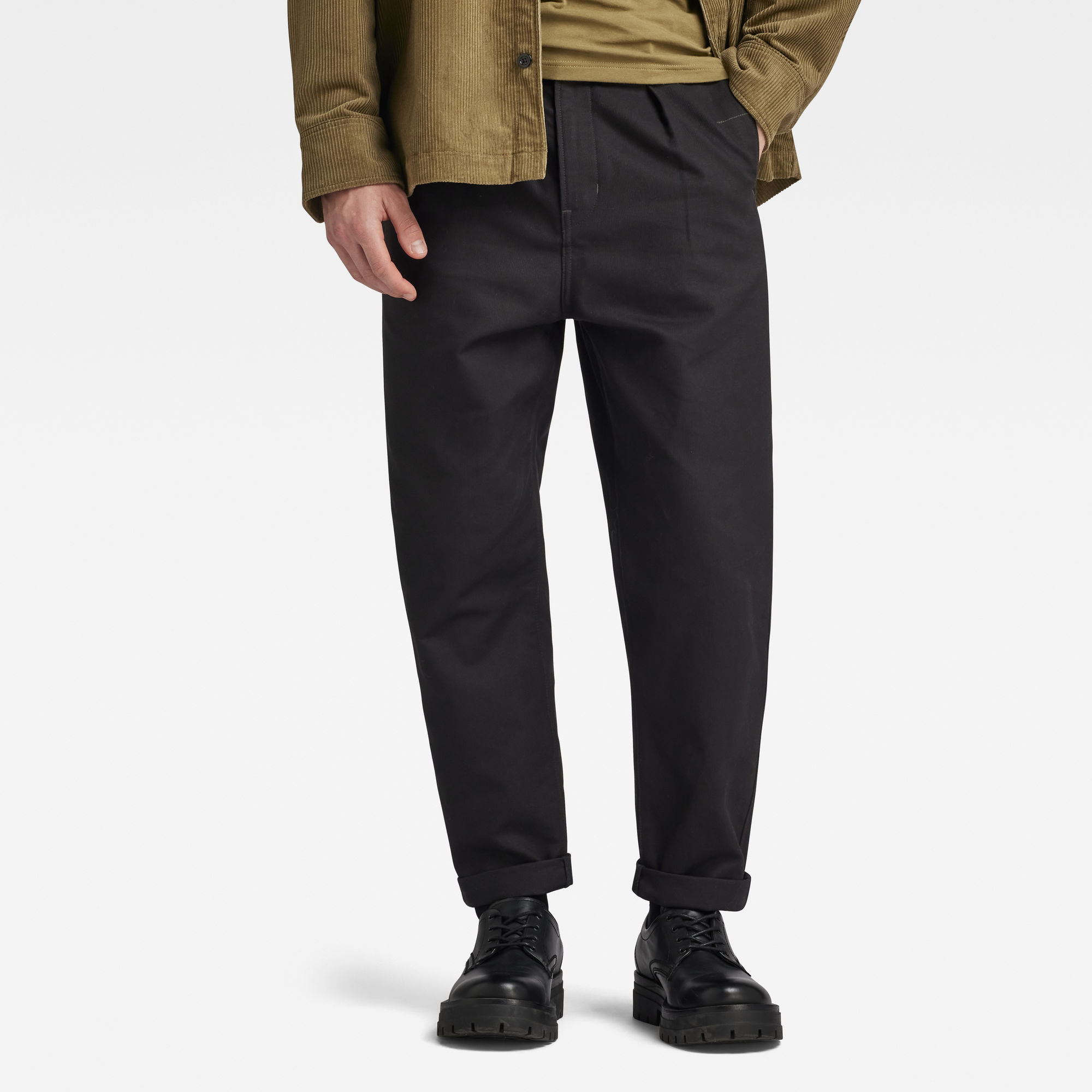 

Pleated Chino Relaxed - Schwarz - Herren