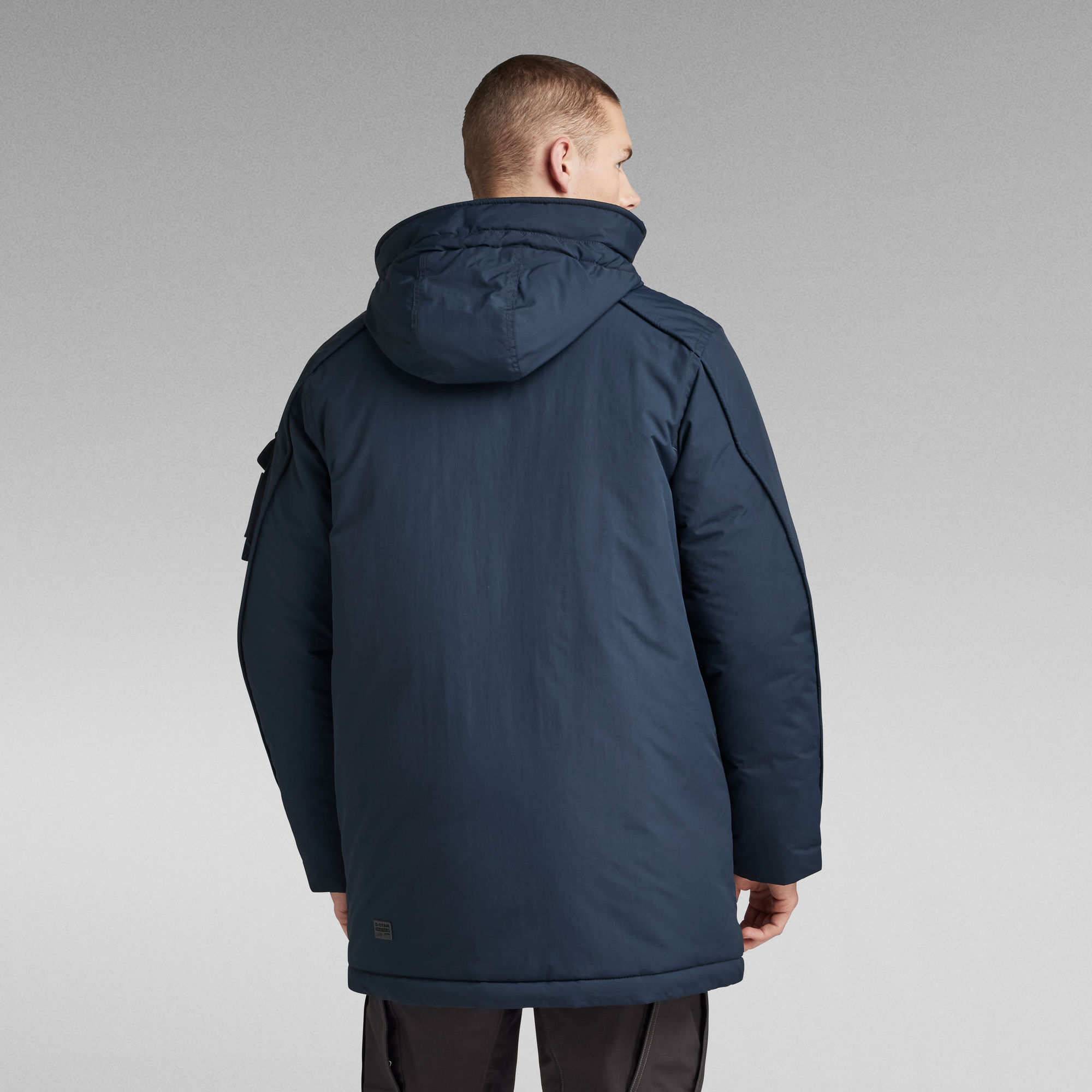 Thumbnail - Vodan Padded Hooded Parka - Dunkelblau - Herren