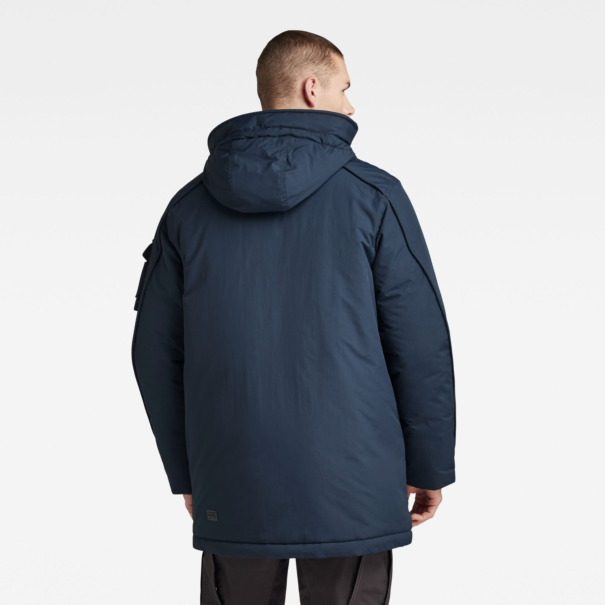 G-Star RAW Vodan Gewatteerde Parka Met Capuchon Donkerblauw Heren