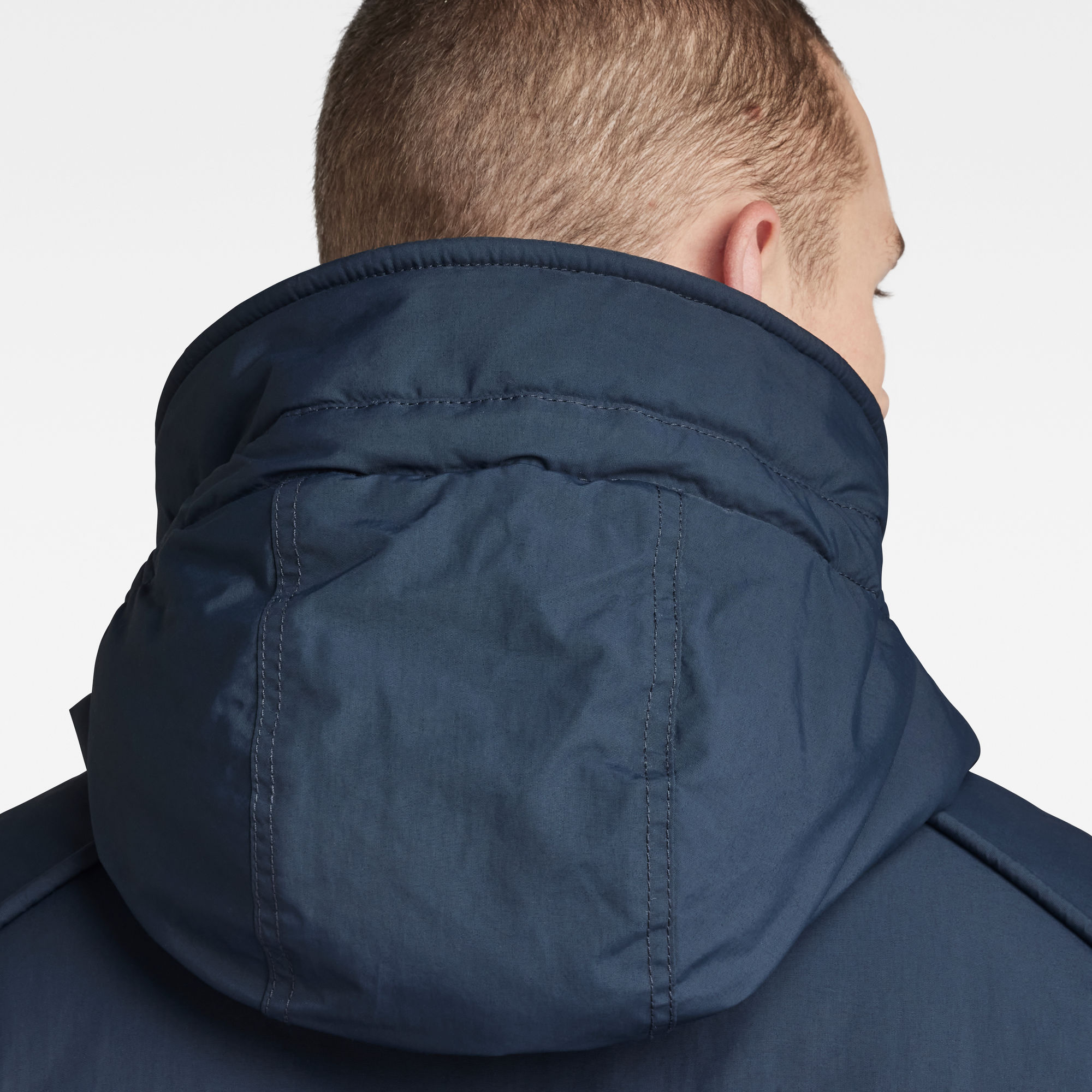 G-Star RAW Vodan Gewatteerde Parka Met Capuchon Donkerblauw Heren