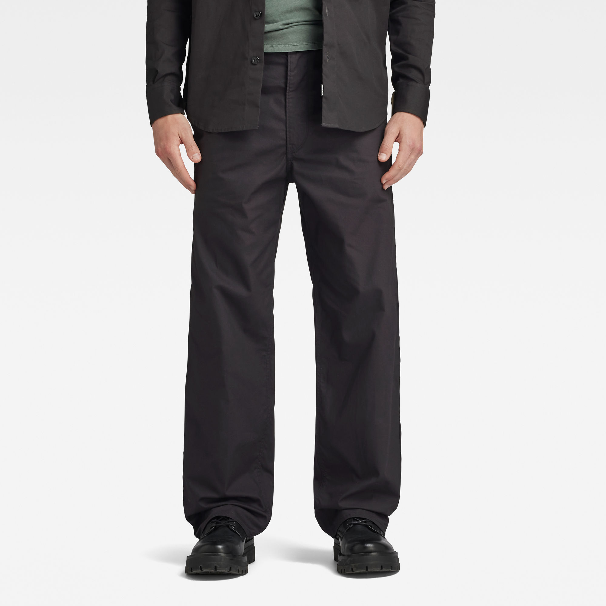 

Unisex Modson Straight Chino - Zwart - Heren