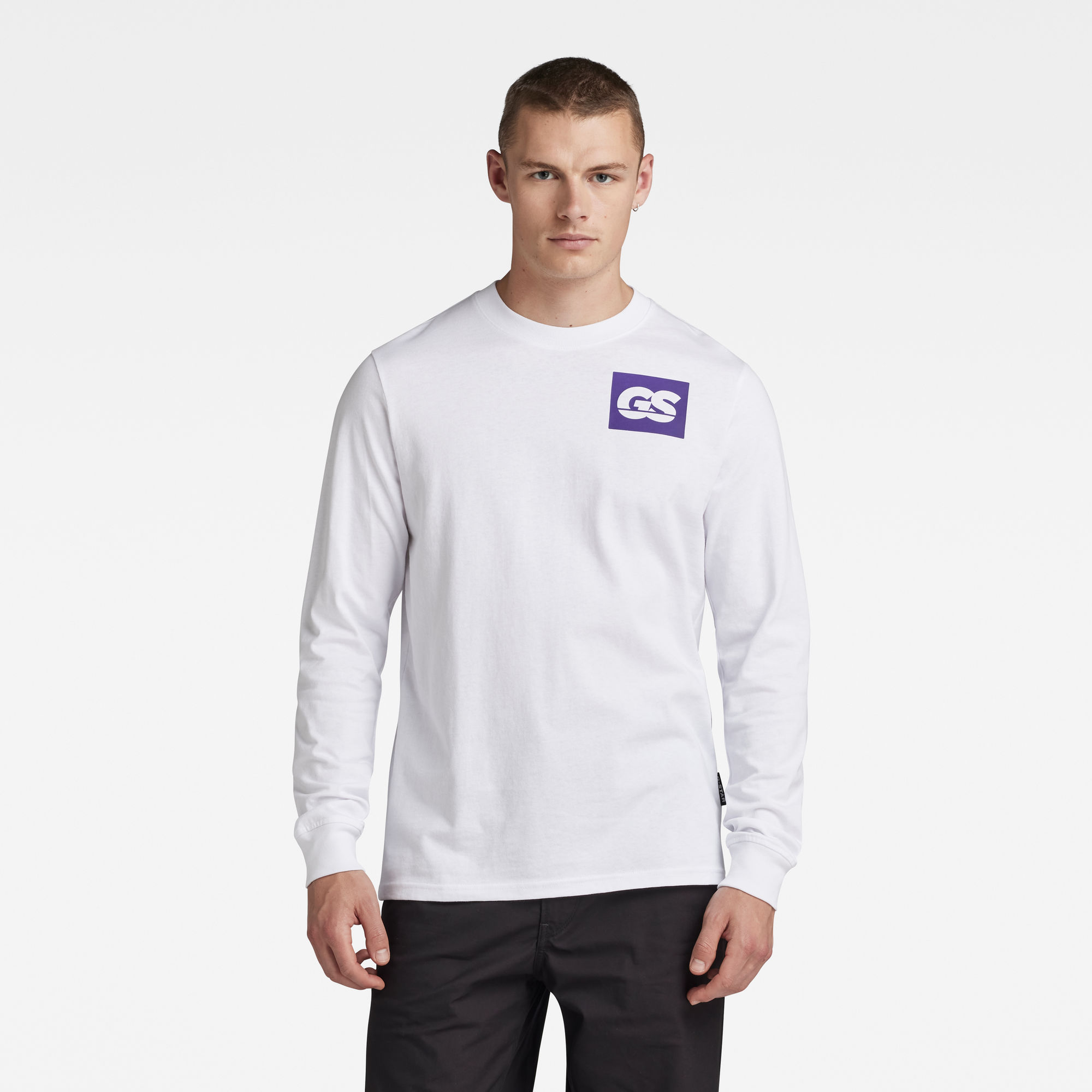 

GS RAW Back Graphic T-Shirt - White - Men