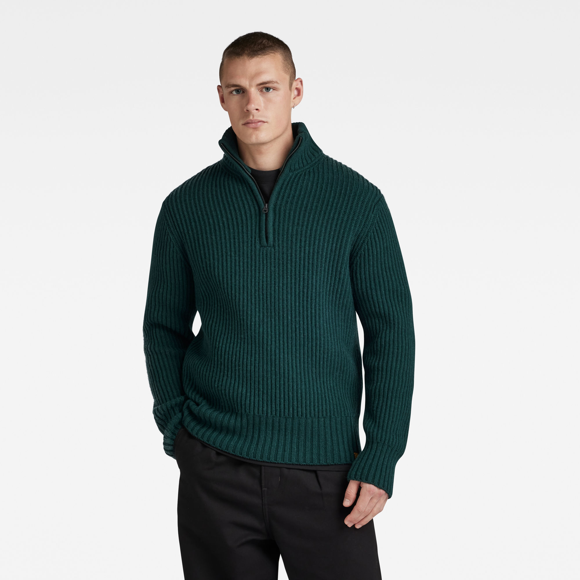 

Essential Skipper Knitted Sweater - Green - Men