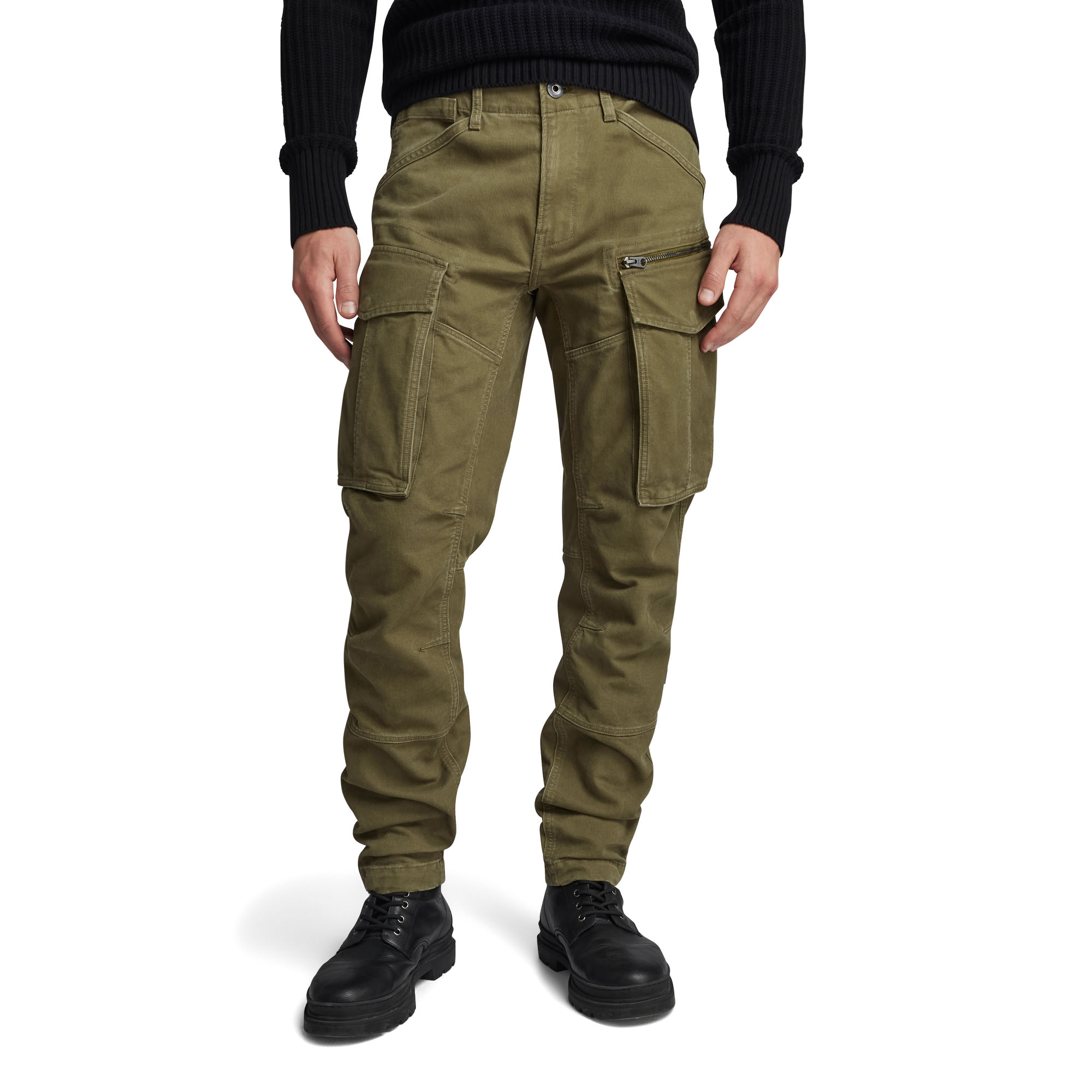 

Rovic Zip 3D Regular Tapered Pants - Green - Men